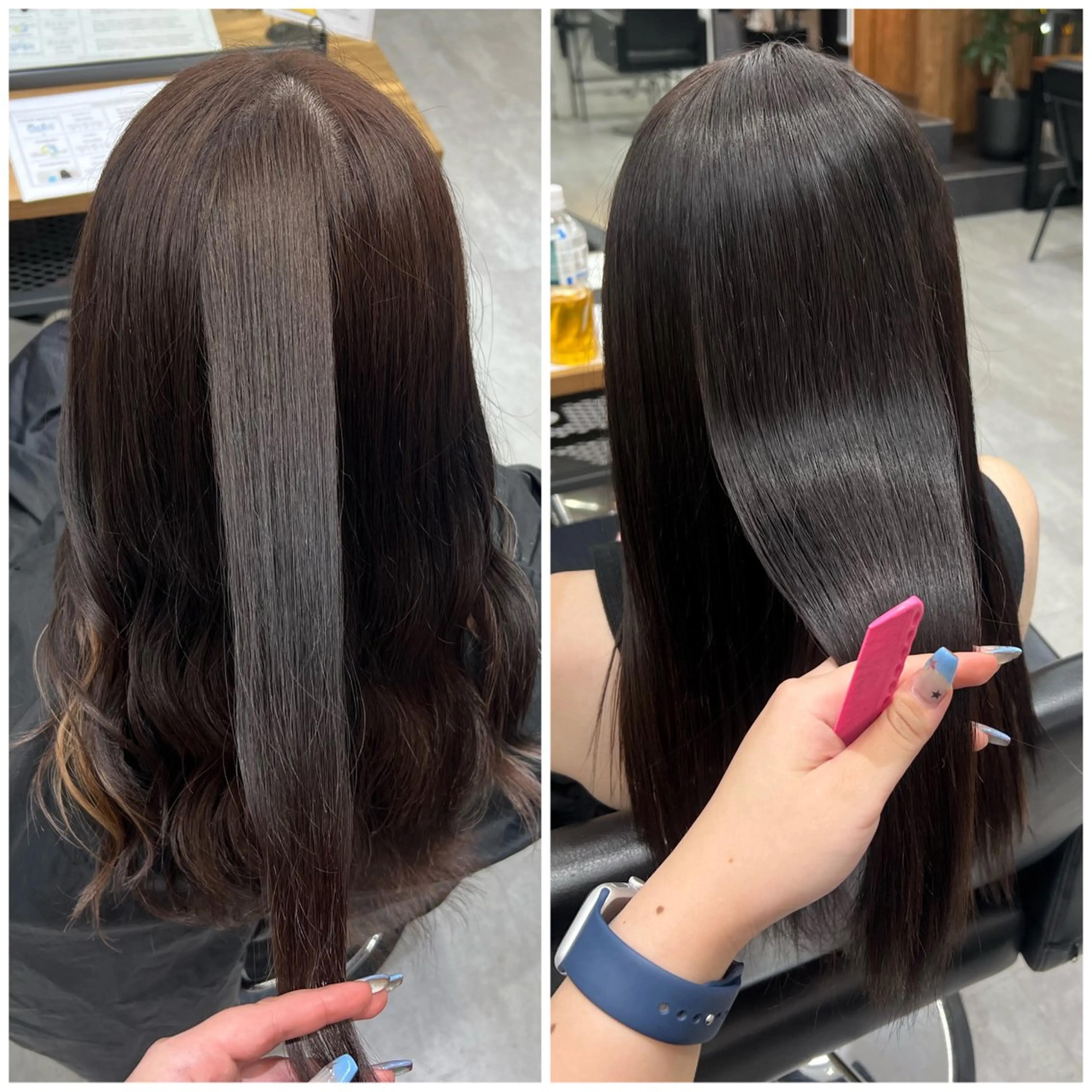 セミロング カラー 透明感カラー カットモデル募集 八王子/kyocoのヘアスタイル