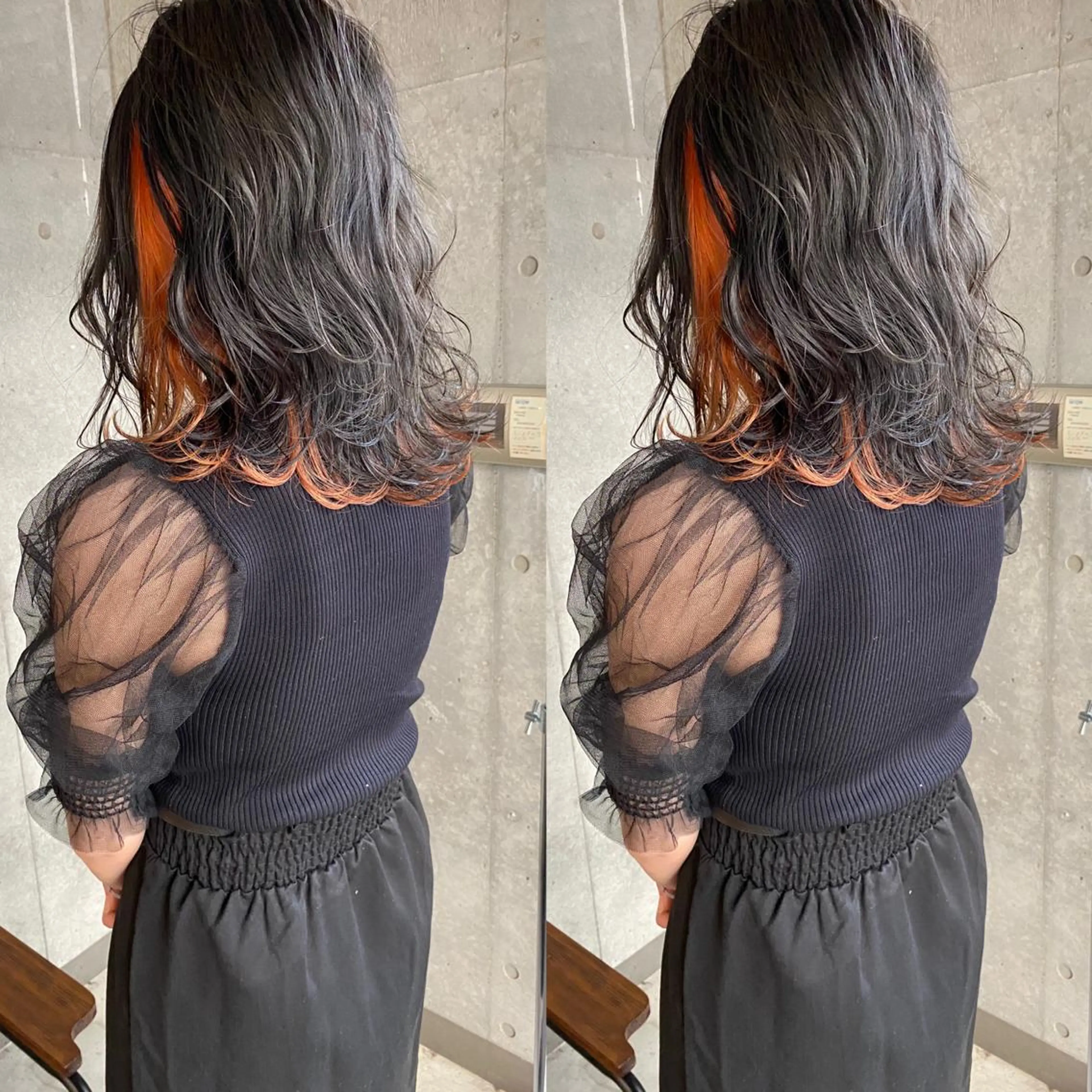 セミロング カラー ⭐️横浜ブリーチ特化 美容師 堤涼⭐️のヘアスタイル