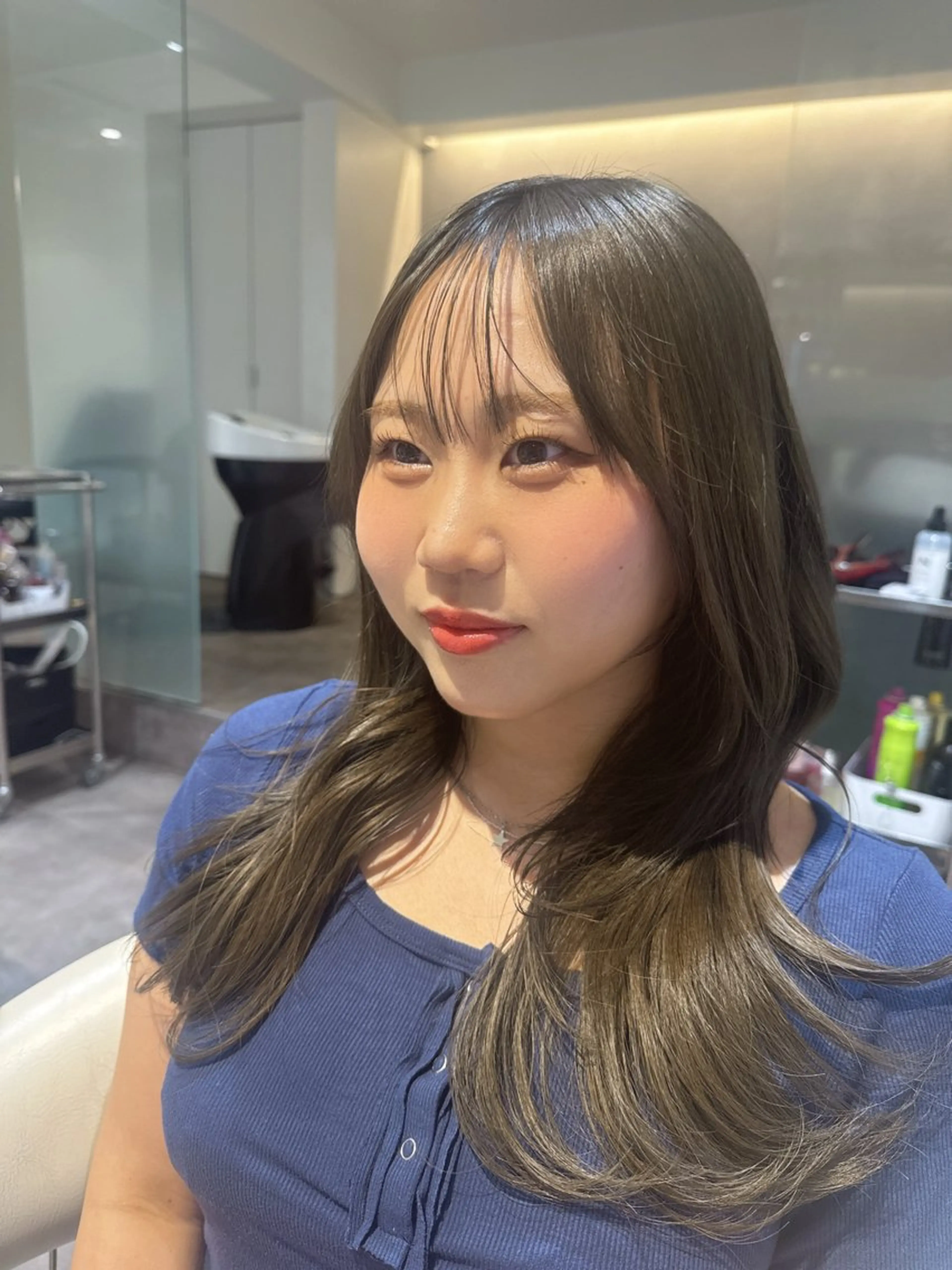 ミディアム カラー 黒髪 ブリーチ 透明感カラー ブリーチなしカラー 卒業式のヘアスタイル カット ヘアカラー トリートメント 原宿/美髪カラー 🫧TAISEIのヘアスタイル