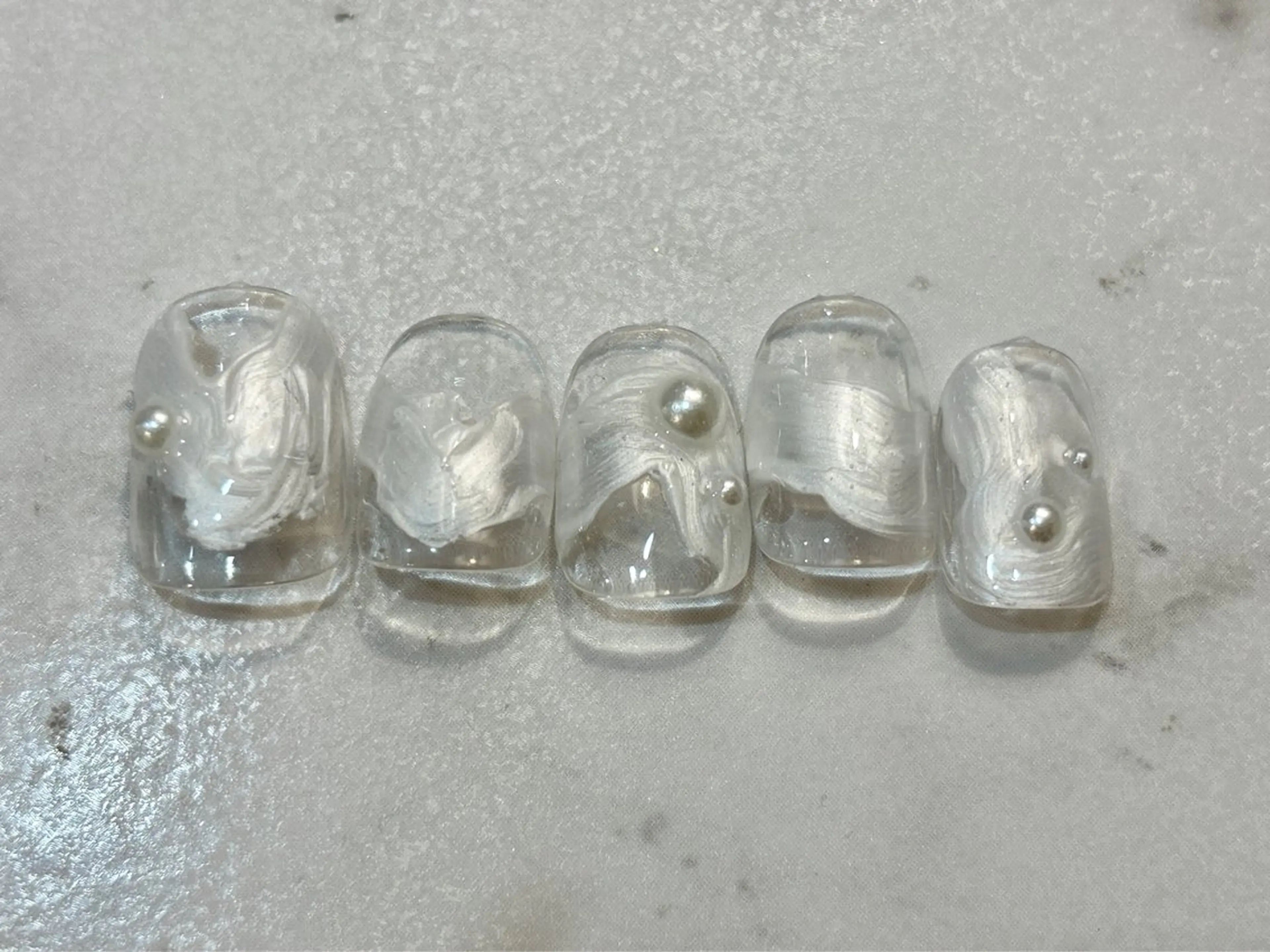 ネイル ハンドネイル フットネイル ゆびノさき茨木店 ニュアンス/アートのネイルデザイン