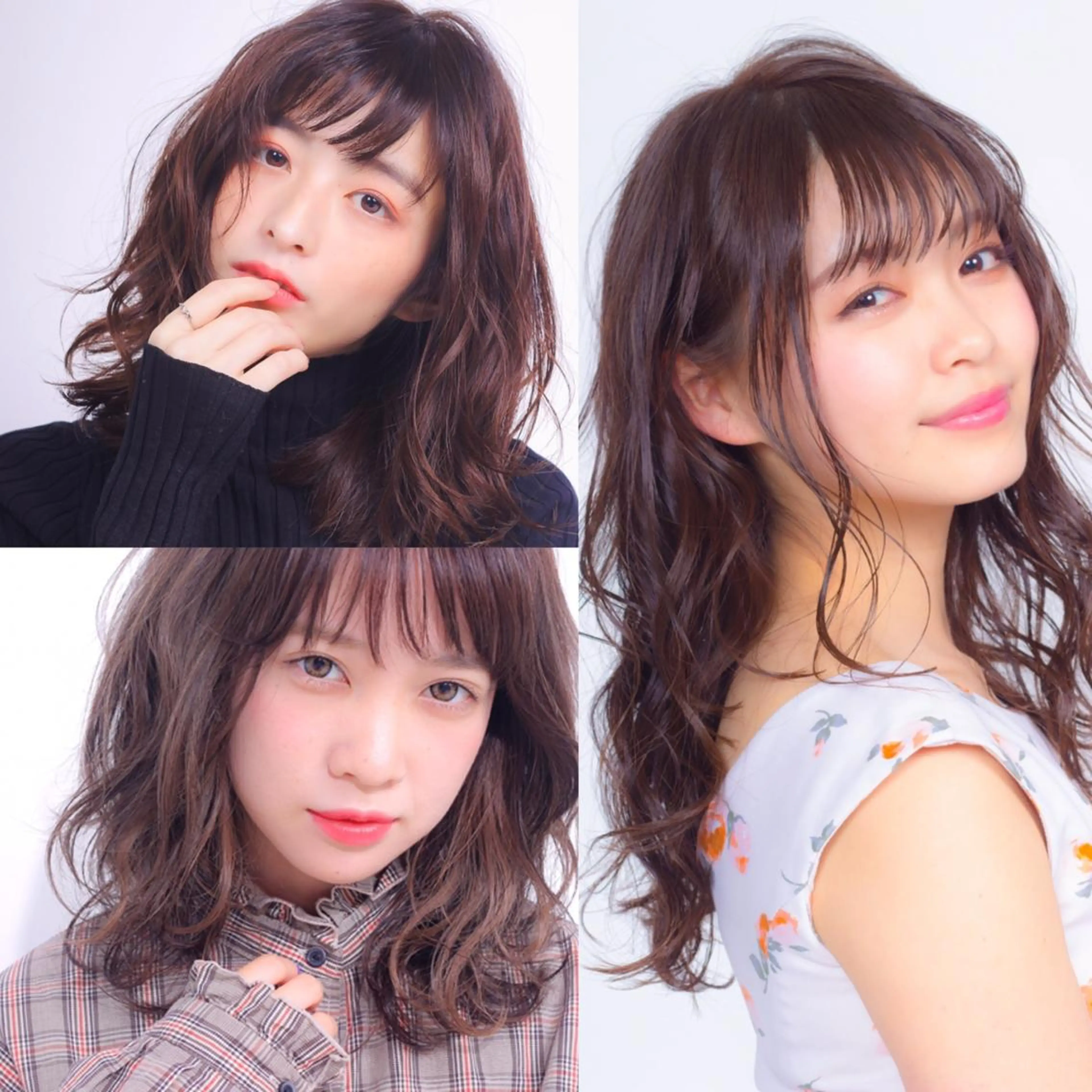 小顔カット+ヘアカラーの写真