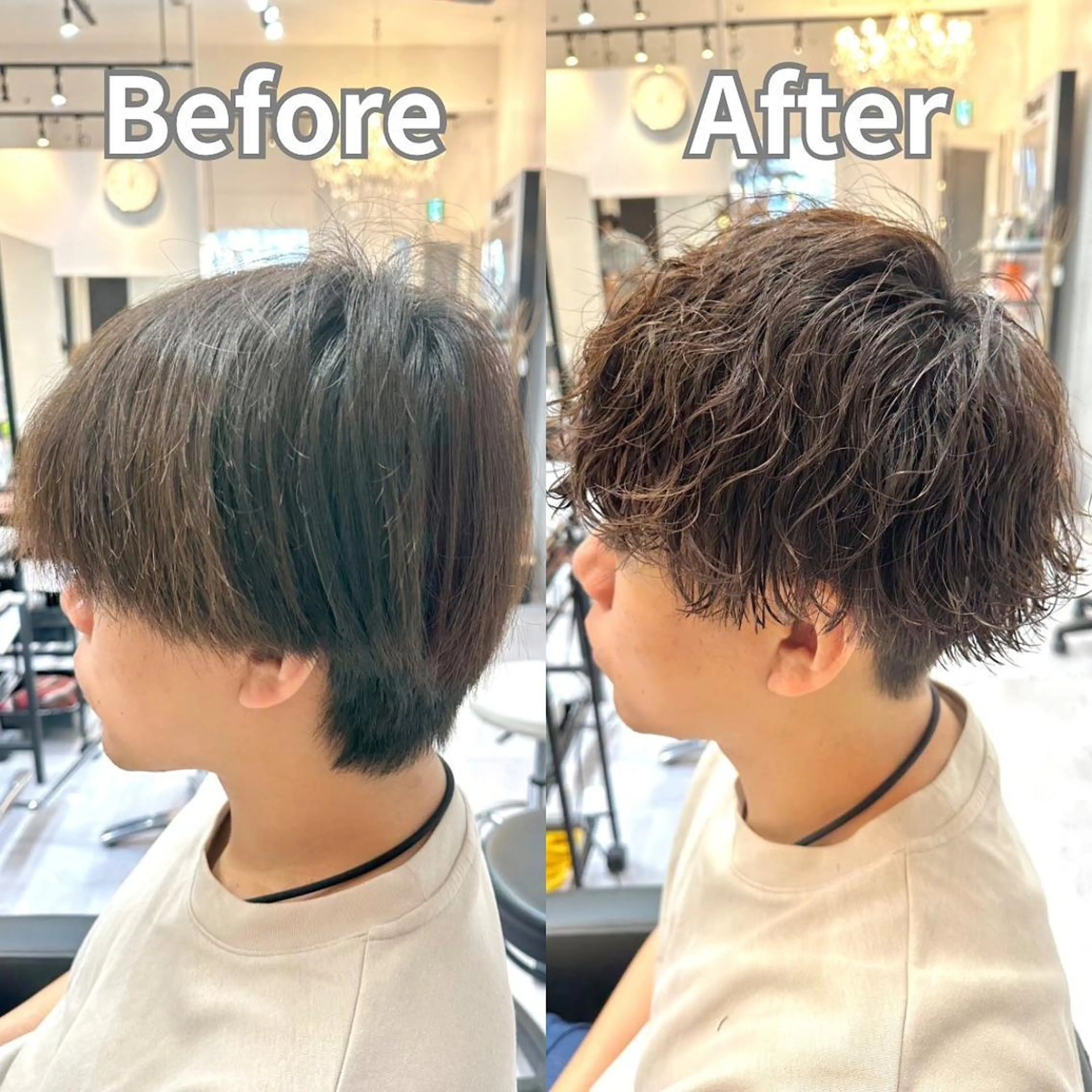 ショート 髪質改善× ハイライト溝江のヘアスタイル