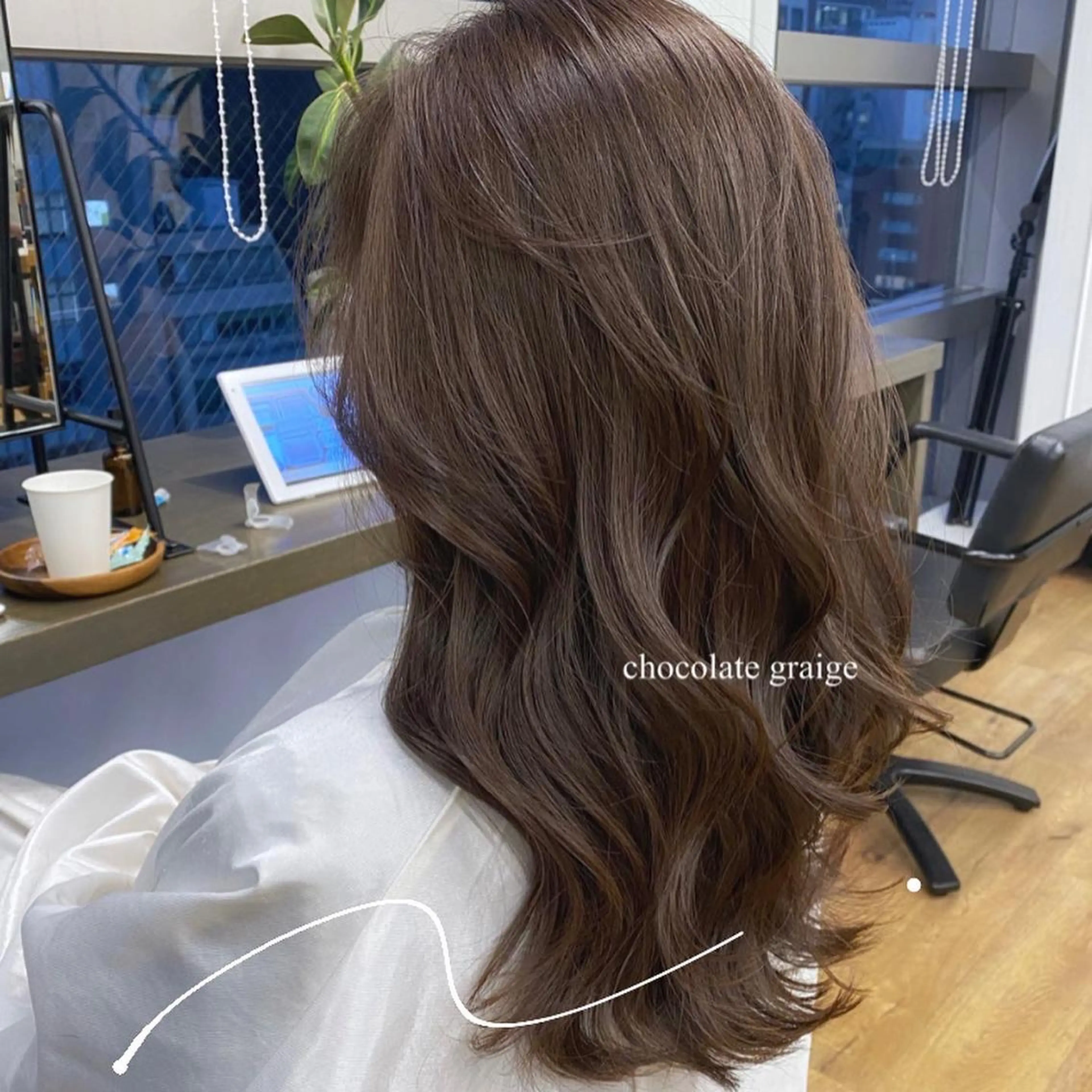 ロング カラー グレージュ ハイライトカラー ハイライト 大人お洒落女子❤︎ Ayakoのヘアスタイル