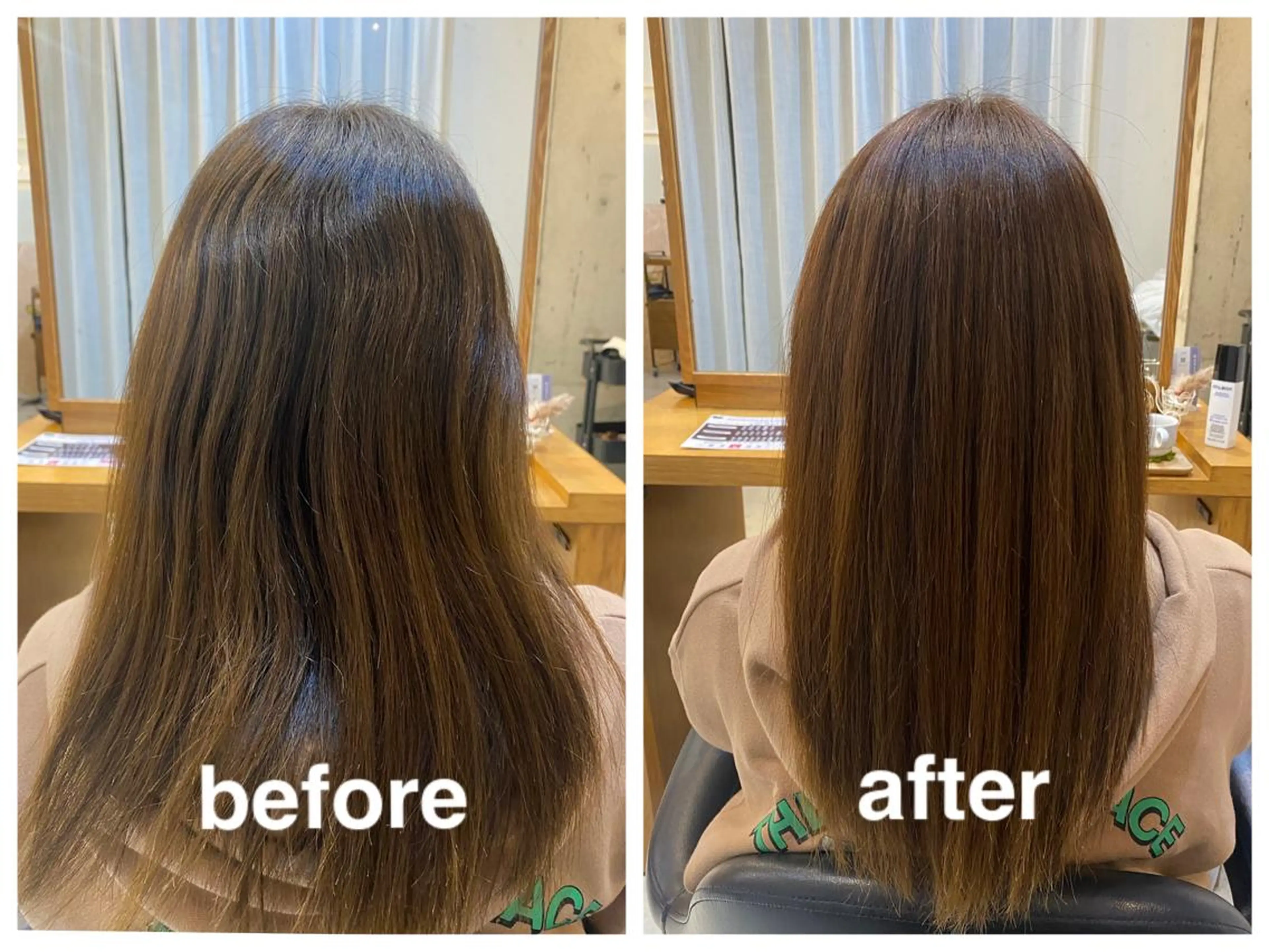 🌟縮毛矯正🌟+カット+トリートメントの写真