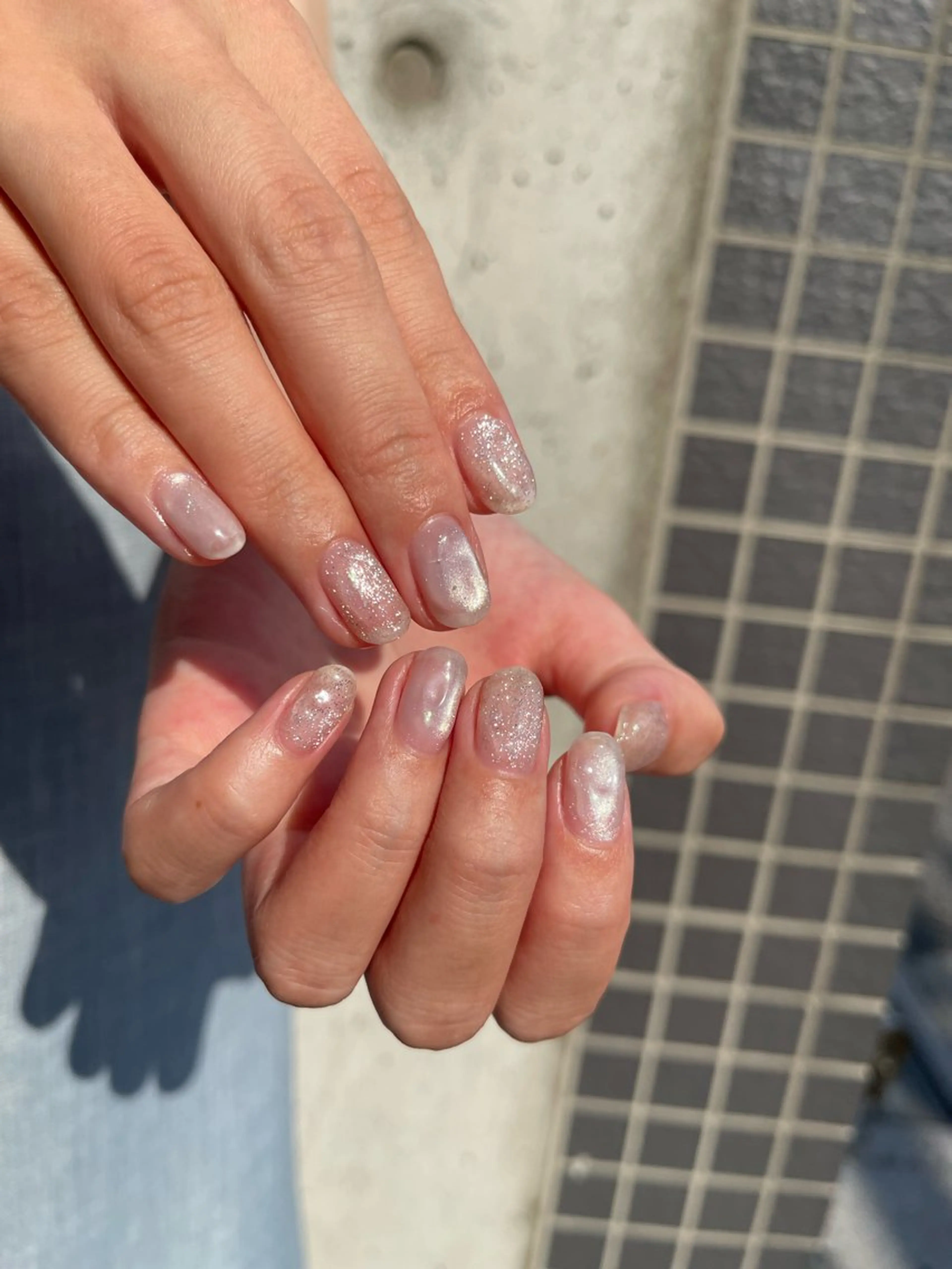 ネイル ジェルネイル マグネットネイル ニュアンスネイル ワンカラーネイル パラジェル ハンドネイル 草加ニュアンスネイル 🌚hersのネイルデザイン