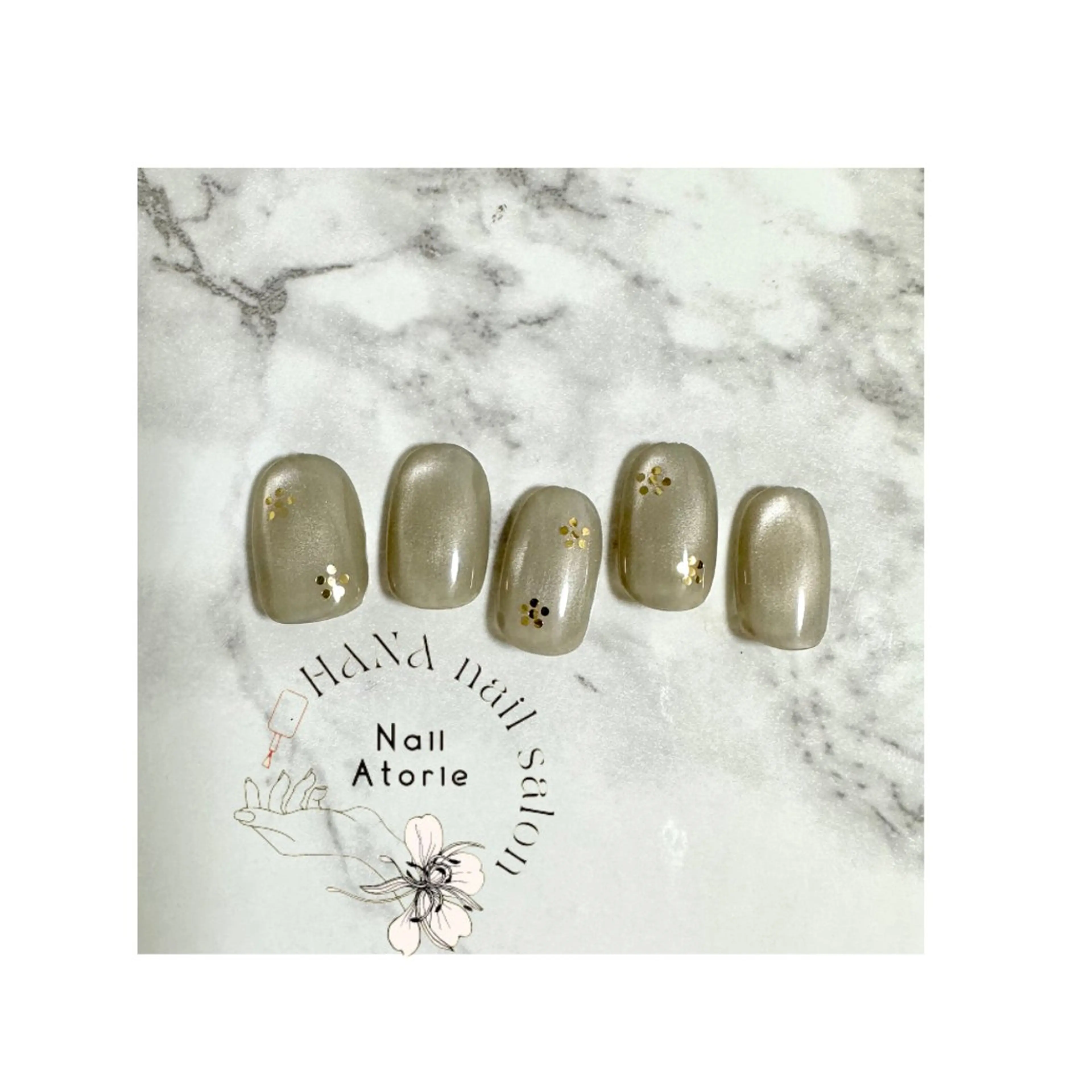 ネイル マグネットネイル ハンドネイル HaNA 　nail salonのネイルデザイン