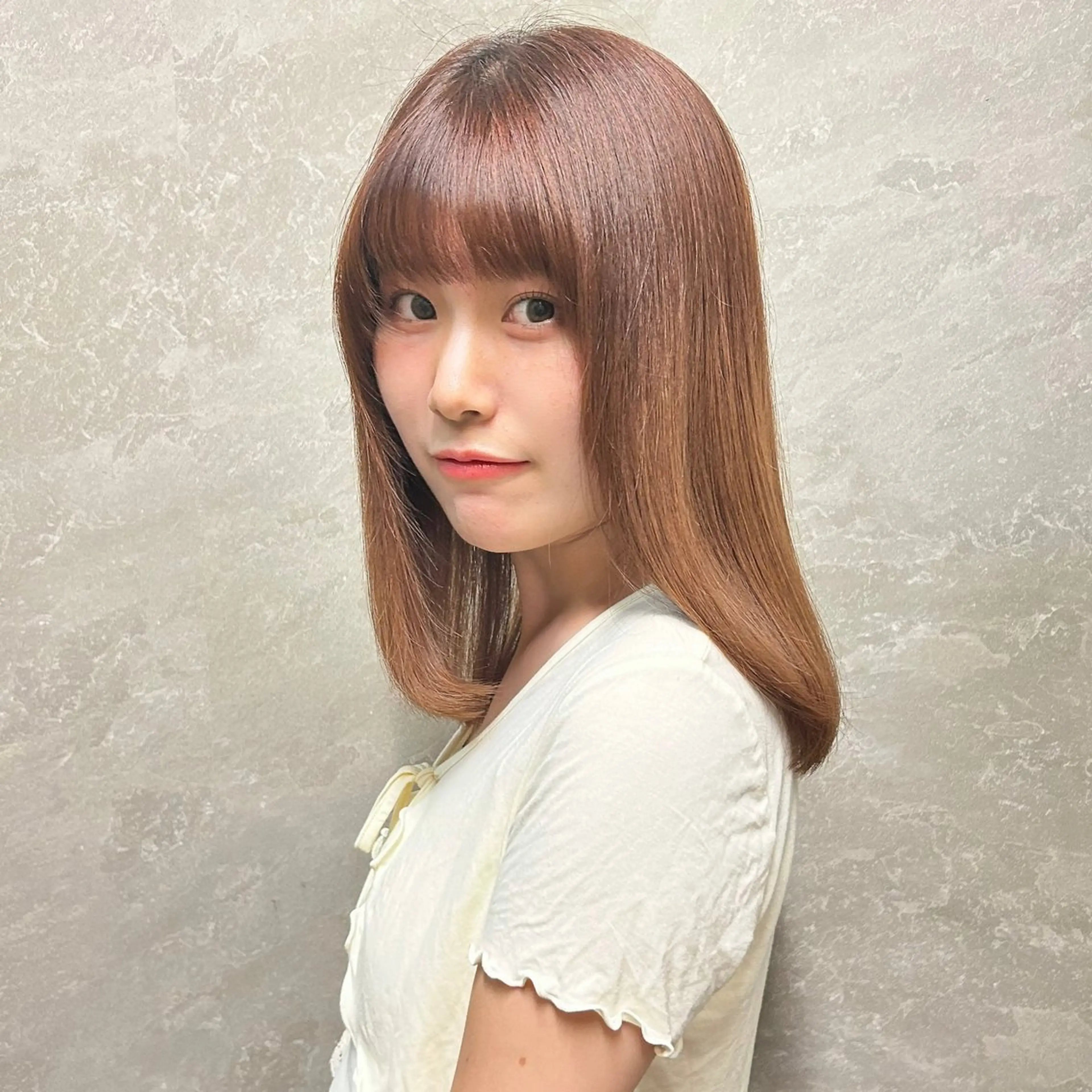 ミディアム 髪質改善 縮毛矯正 ally新百合ヶ丘 フジムラユウスケのヘアスタイル