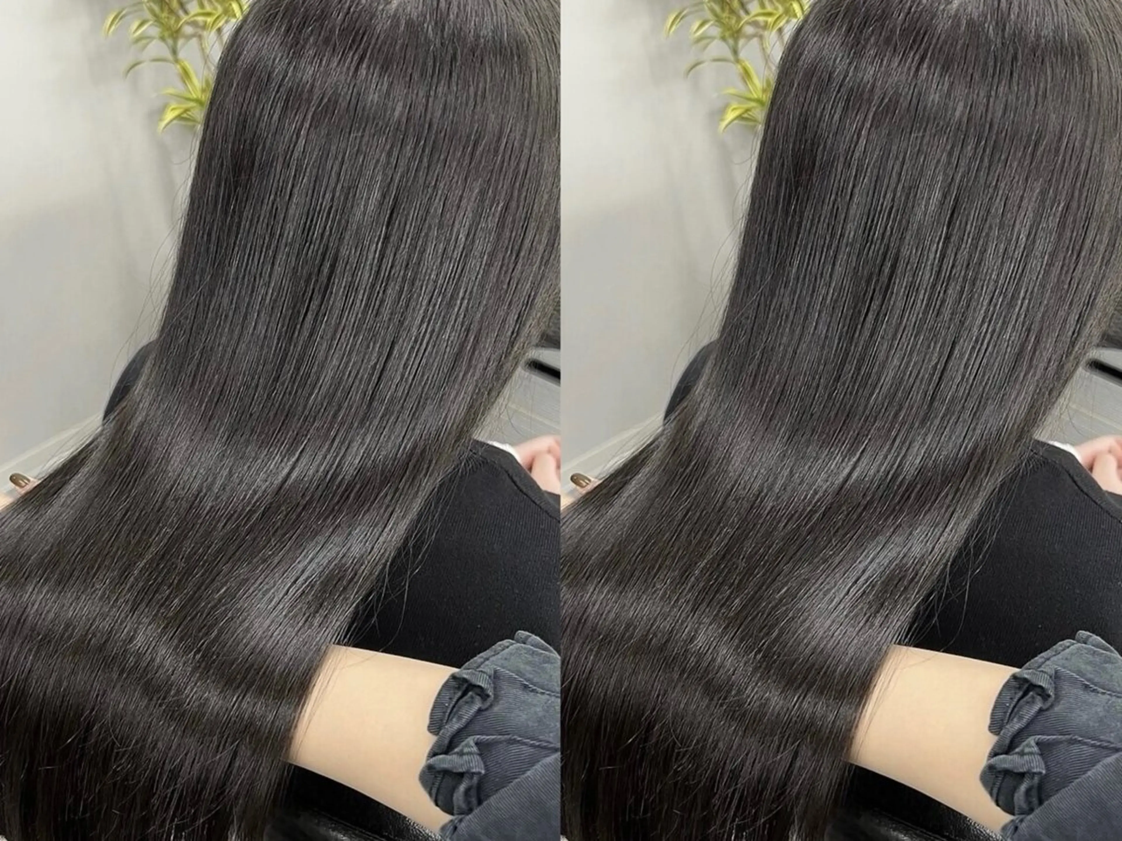 ロング ショートボブ ボブ ハイライト レイヤーカット 縮毛矯正 ULu. 岡山駅店 髪質改善トリートメント＆ハイトーンカラー所属・SUZU/岡山/矯正 ハイトーン/レイヤーのヘアスタイル