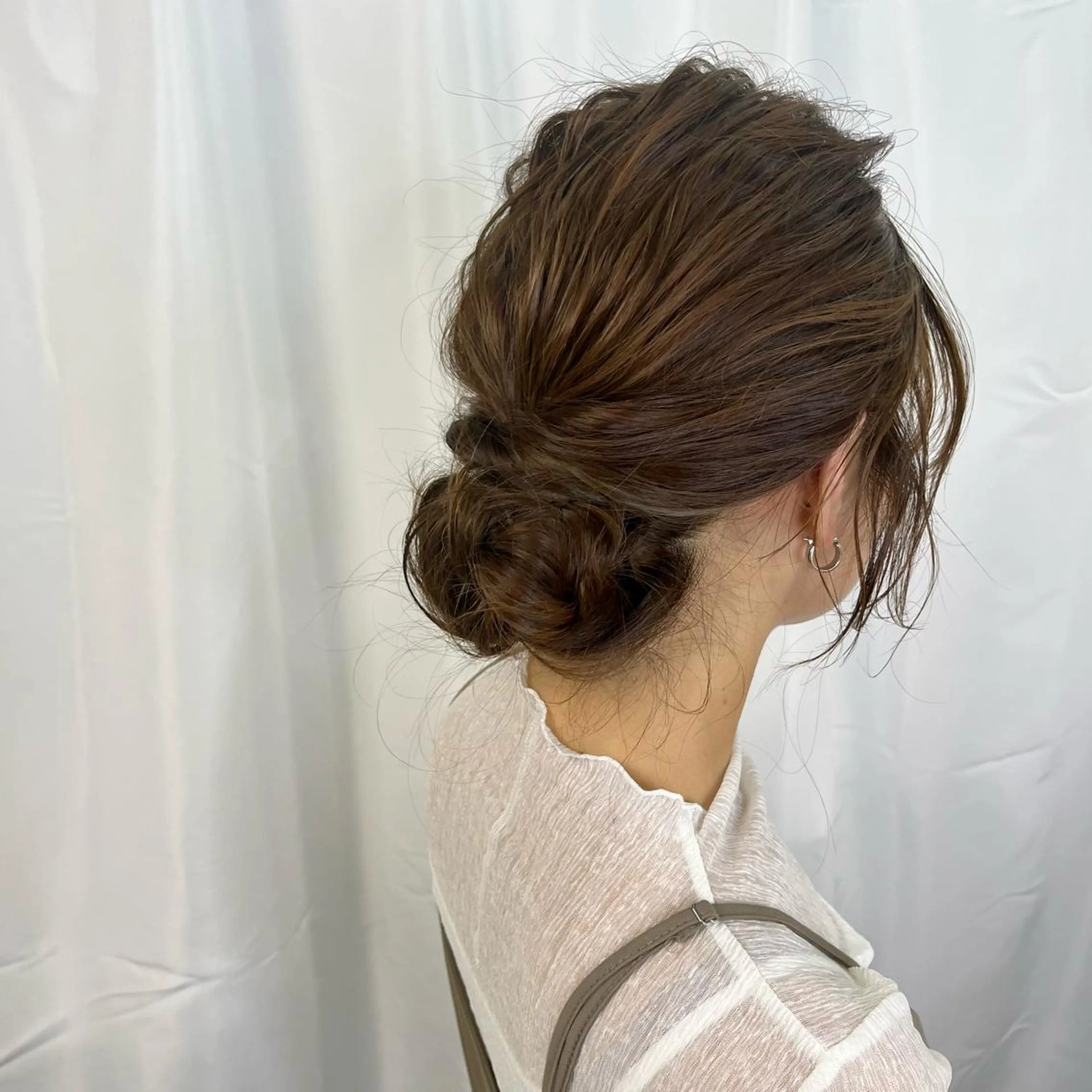ロング ヘアアレンジ お団子ヘア ヘアセット 推し活美容師 🩵 Hayashiのヘアスタイル