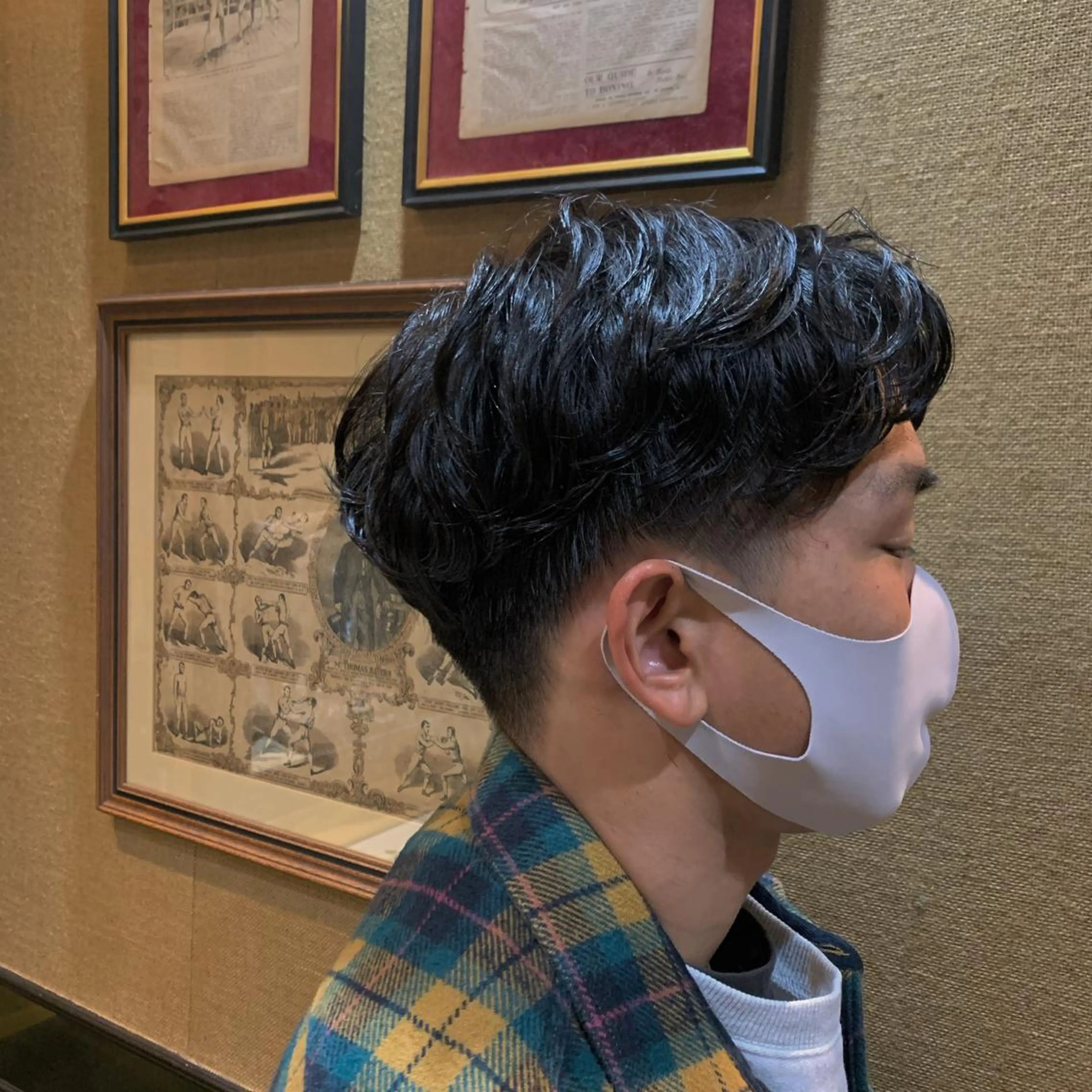 ミディアム パーマ キッズ ミディアムパーマ プレミアムバーバー新宿店所属・新宿駅近！ 💈口コミ多数✨のヘアスタイル