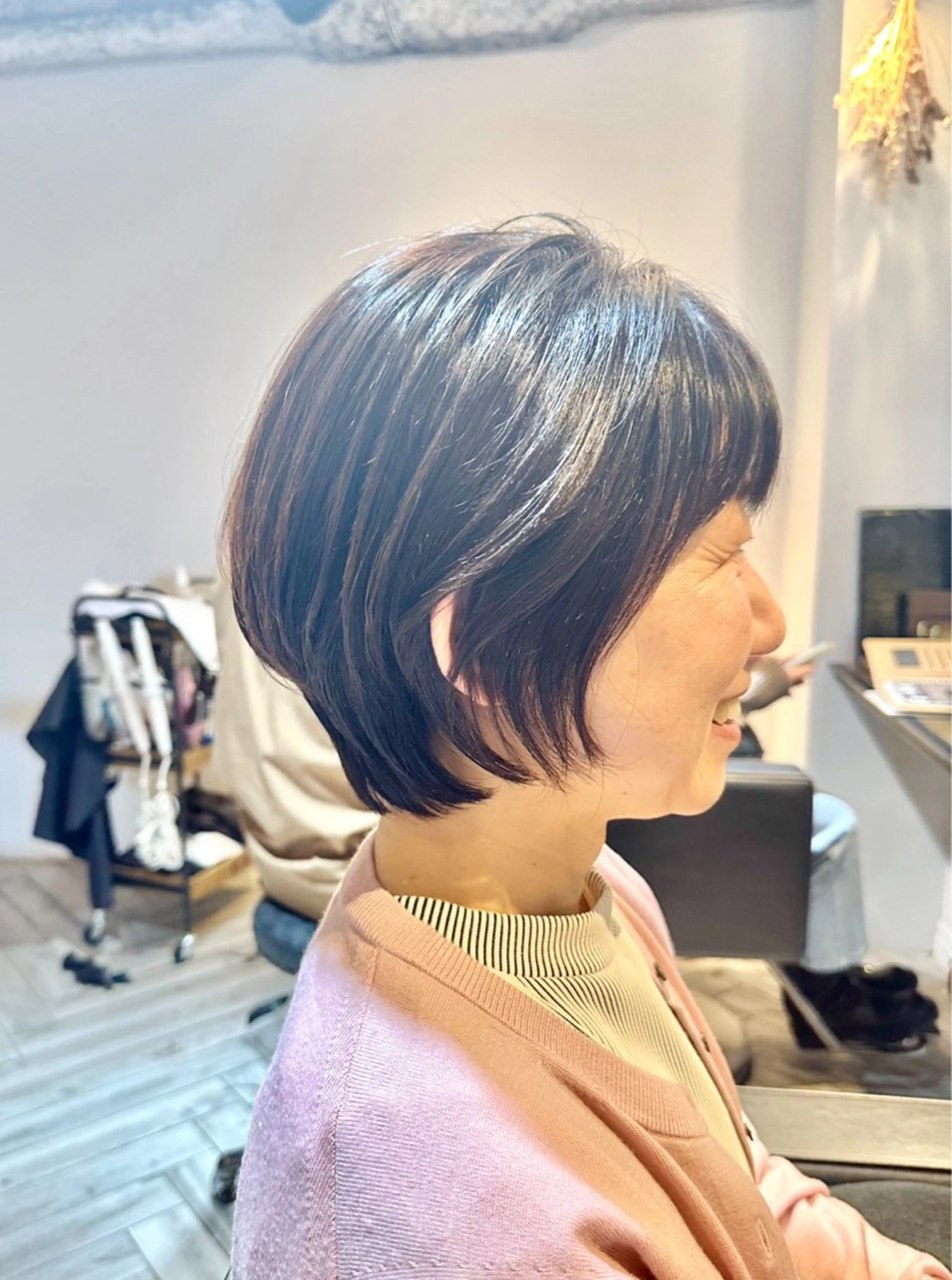ショート カラー ショートボブ ボブ ショートヘア BelleBIANCA（ベルビアンカ）所属・前田 加奈子のヘアスタイル