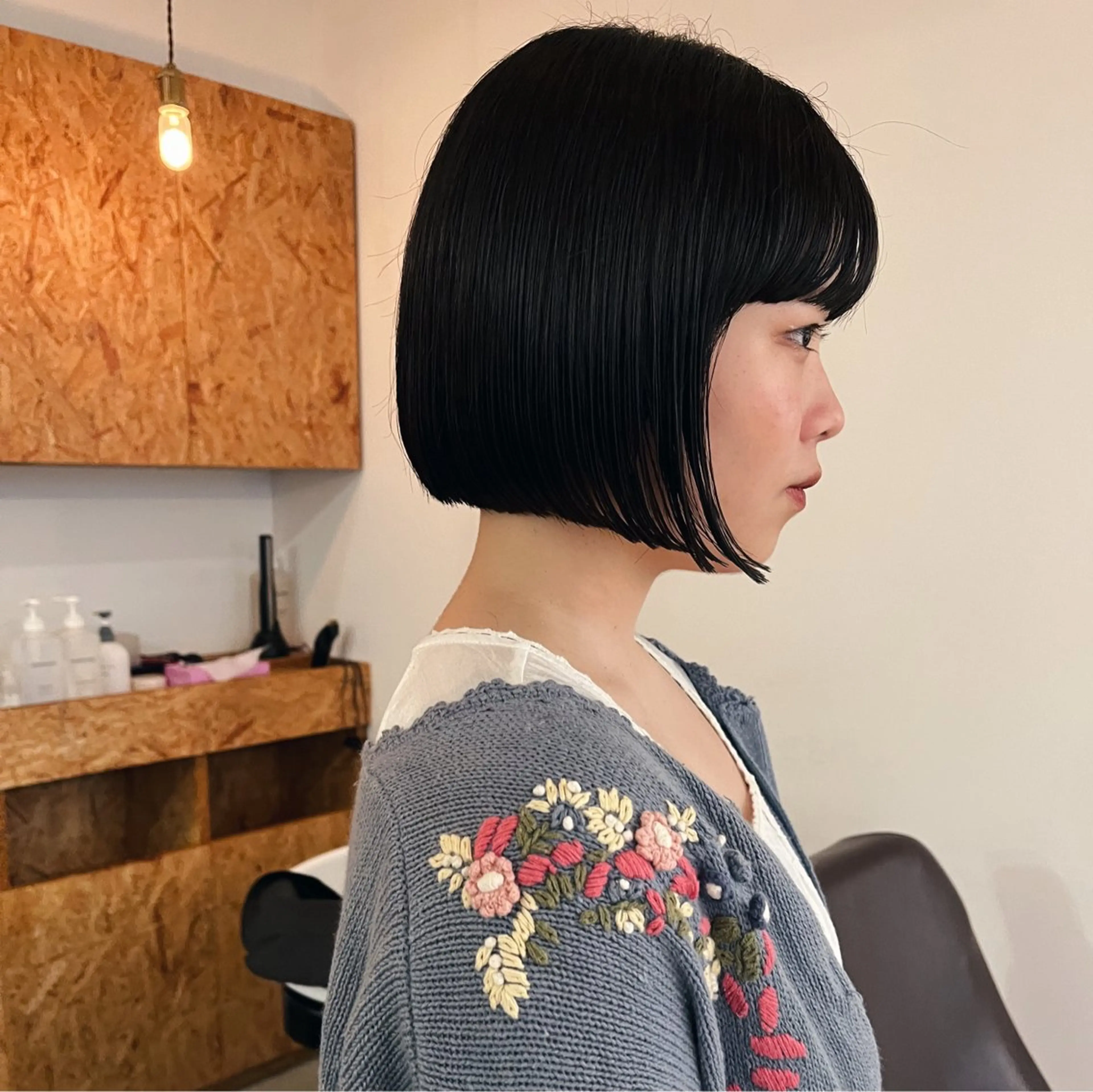 ショート ボブ 暖色/パーマ 🌼クニトウメイのヘアスタイル