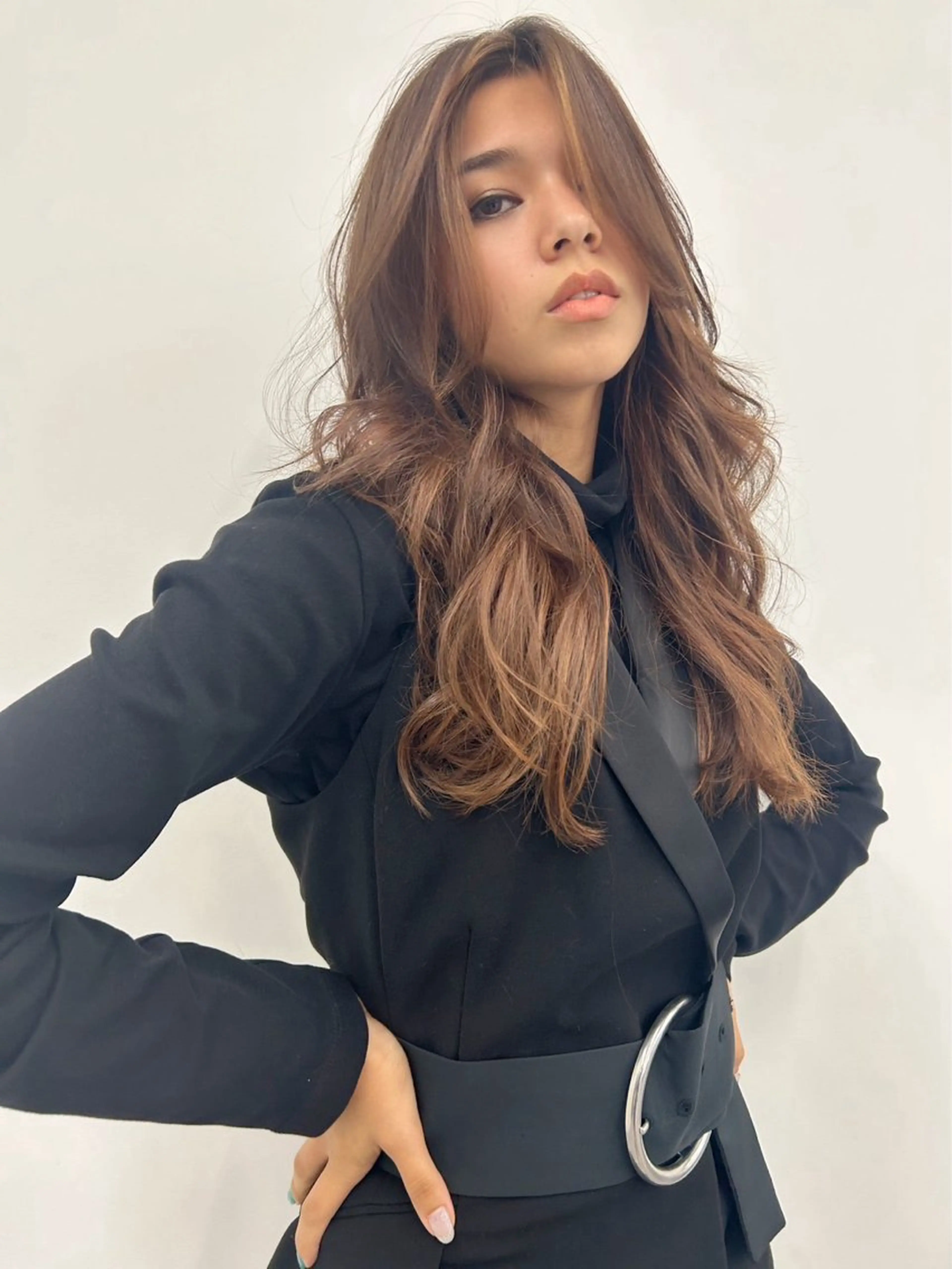 ロング レイヤーカット mod's hair 新宿サウス店所属・新津 七海のヘアスタイル