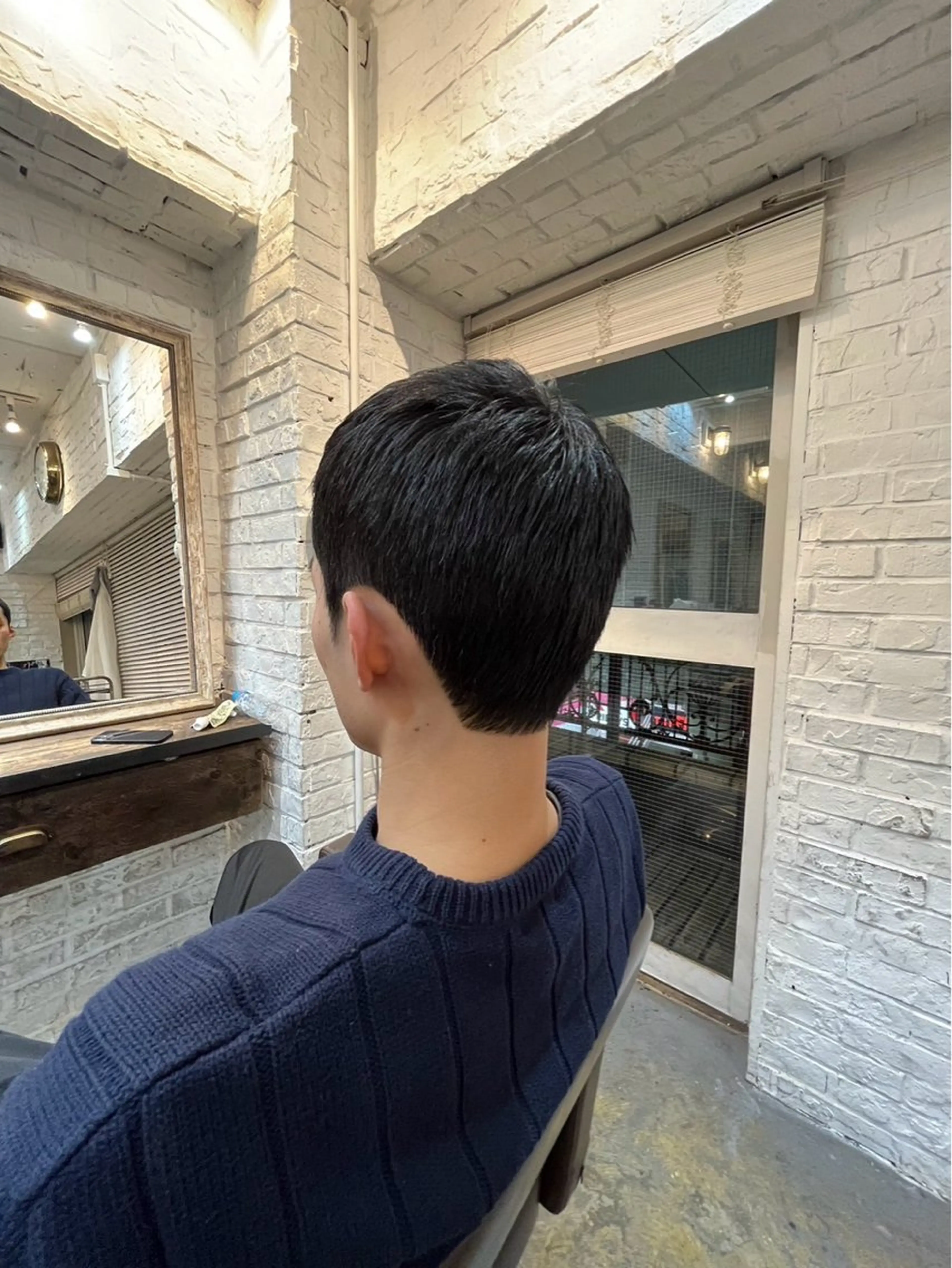 ショート メンズ センターパート ダウンパーマ フェードカット メンズハイライト メンズパーマ カット トリートメント 💈メンズ特化💈 TASUKUのヘアスタイル