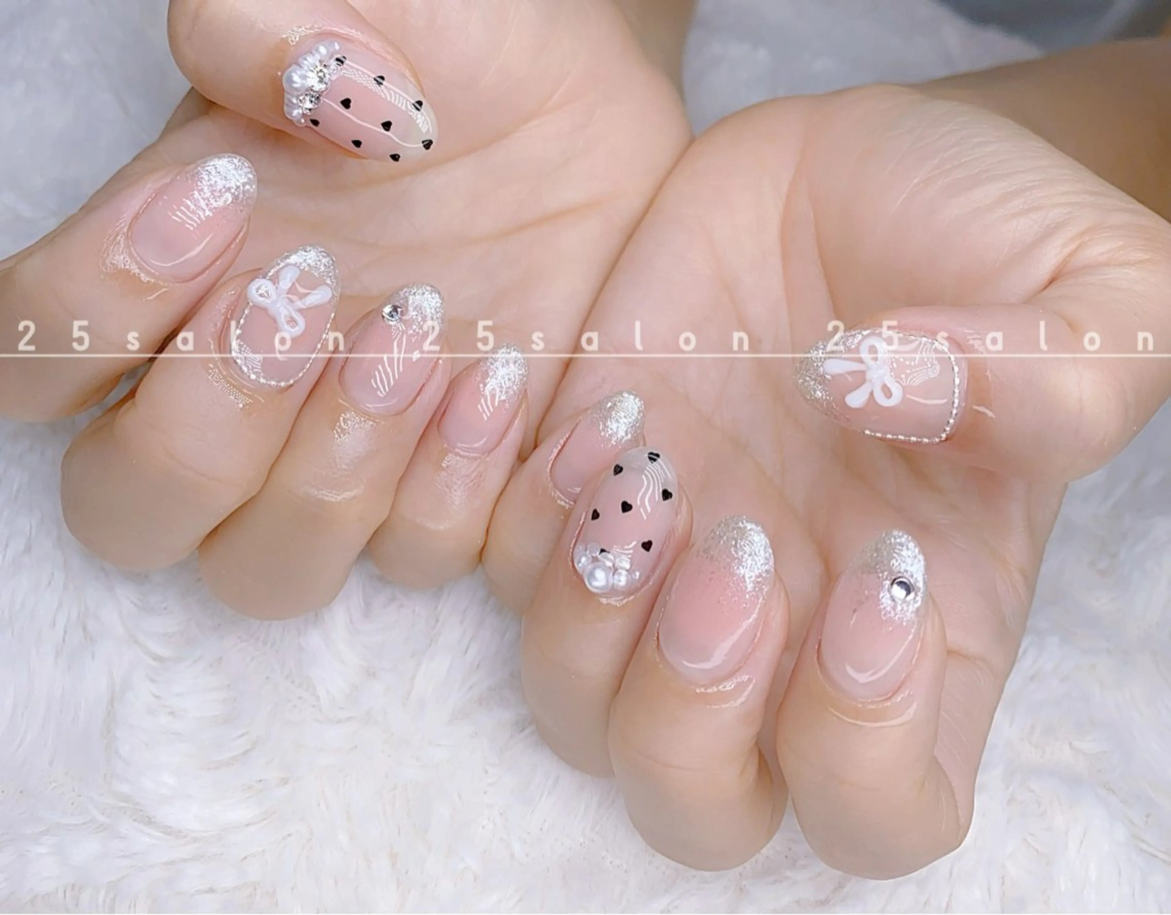 ネイル ジェルネイル 韓国ネイル ニュアンスネイル パラジェル ワンホンネイル 2 5のマツエク・マツパデザイン