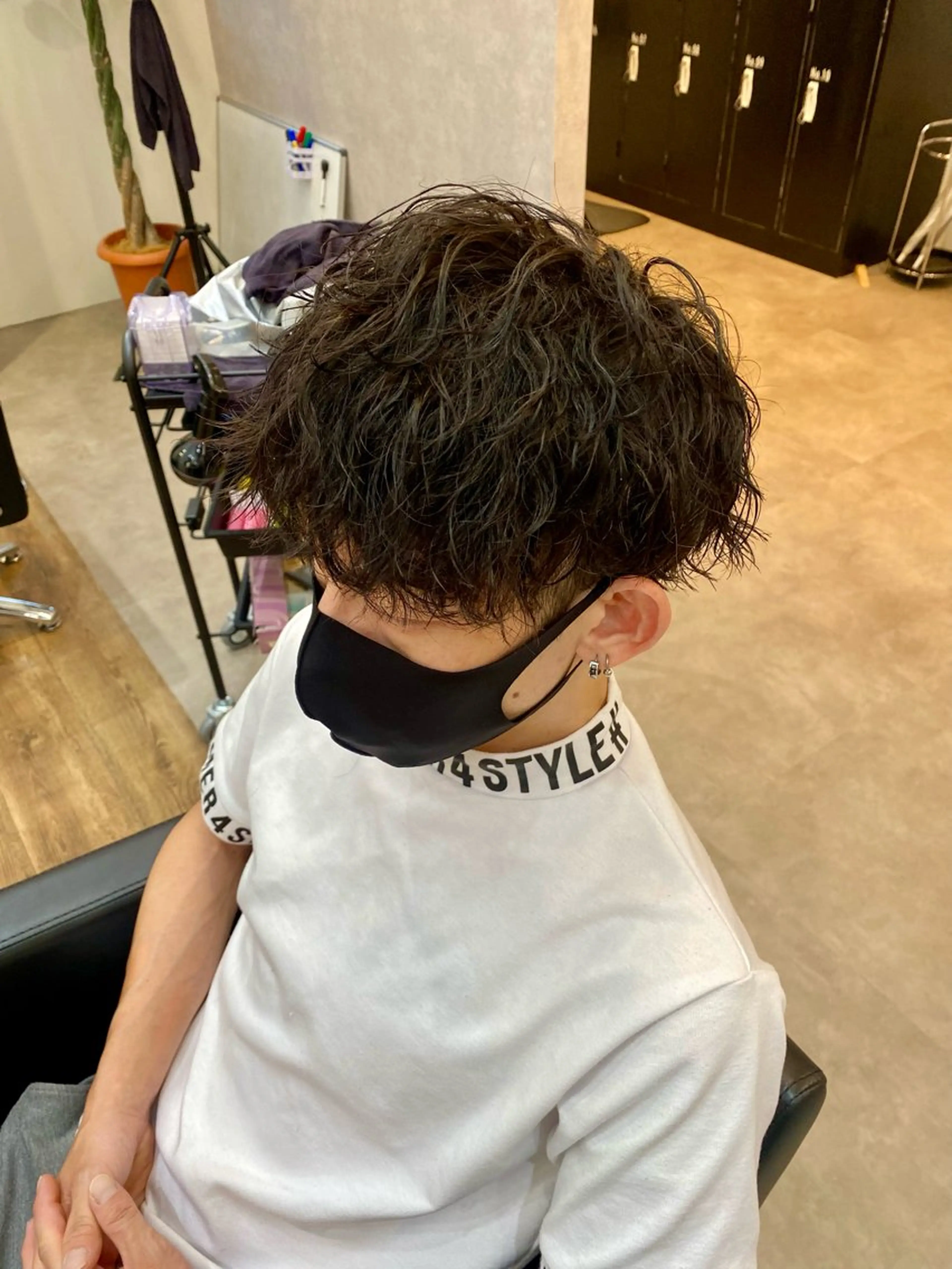 パーマ メンズ マッシュ カット パーマ BLEACHi 高崎店所属・BLEACHi高崎店 /湯浅泳作のヘアスタイル