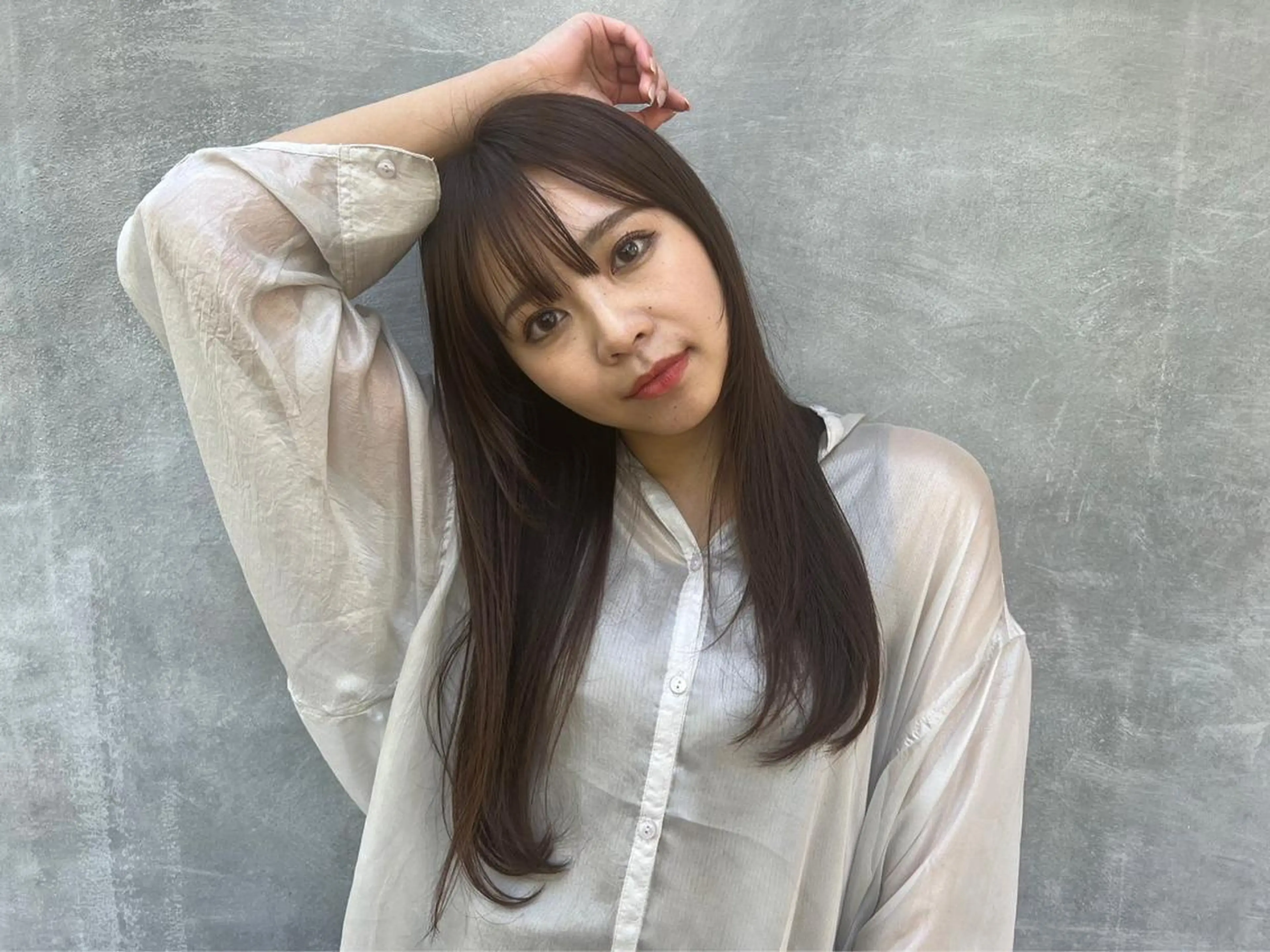 ロング カット ヘアカラー 青田 明日海のヘアスタイル