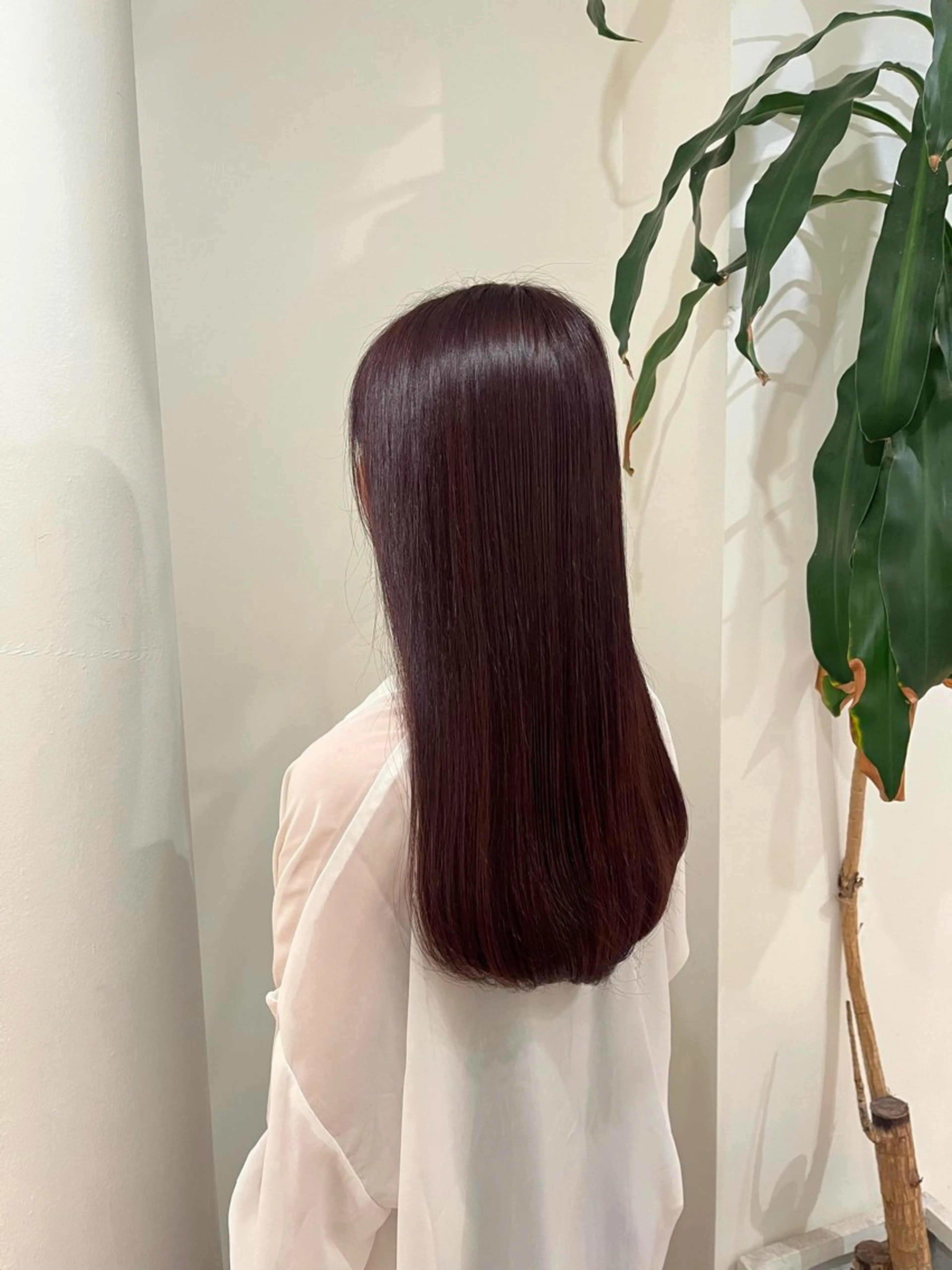 ロング カラー カシス ピンクカラー るな/暖色、 ベージュカラー🎀のヘアスタイル
