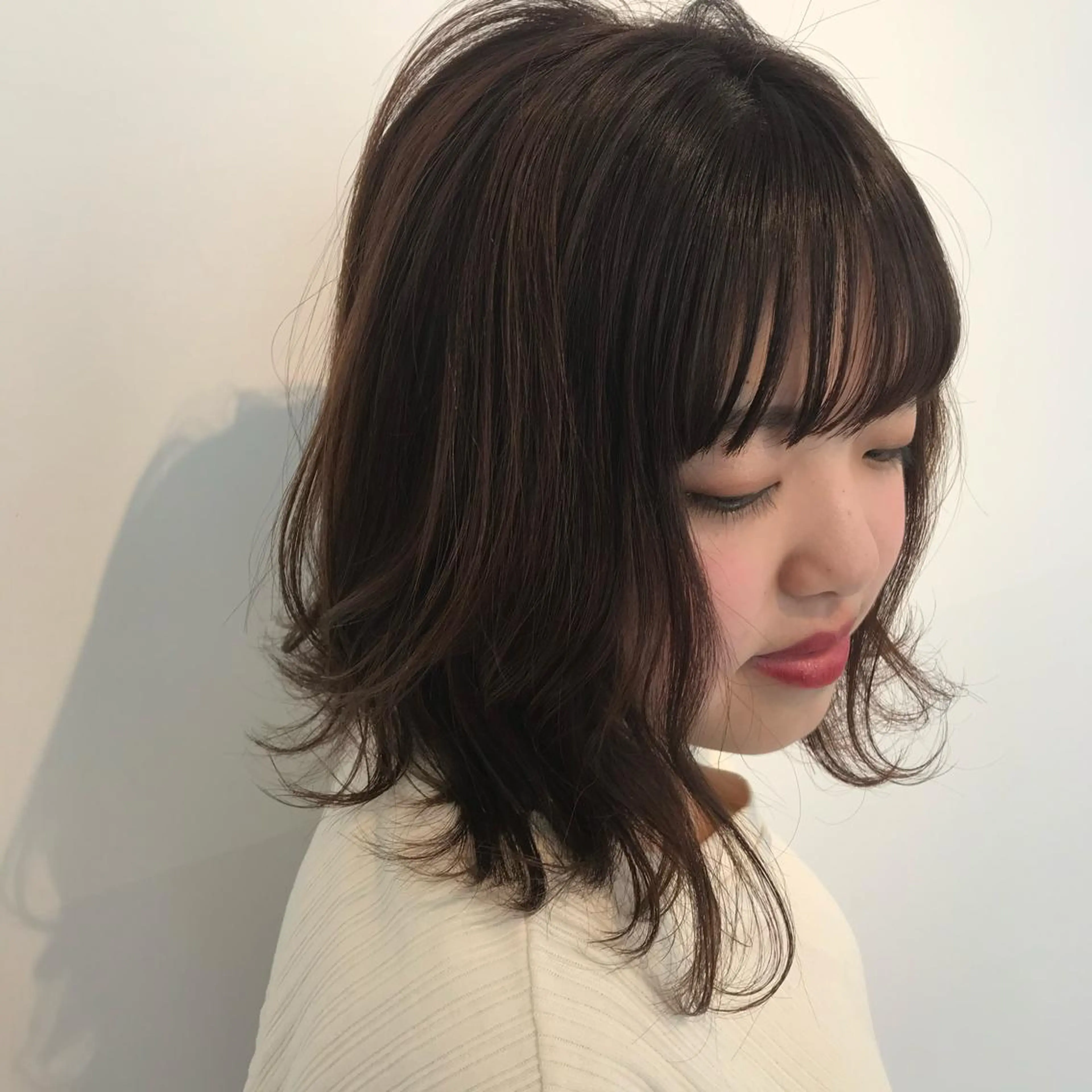 ミディアム カラー ブラウンカラー ピンクカラー ピンクブラウン インナーカラー/レイ ヤーカット♡/マキシのヘアスタイル