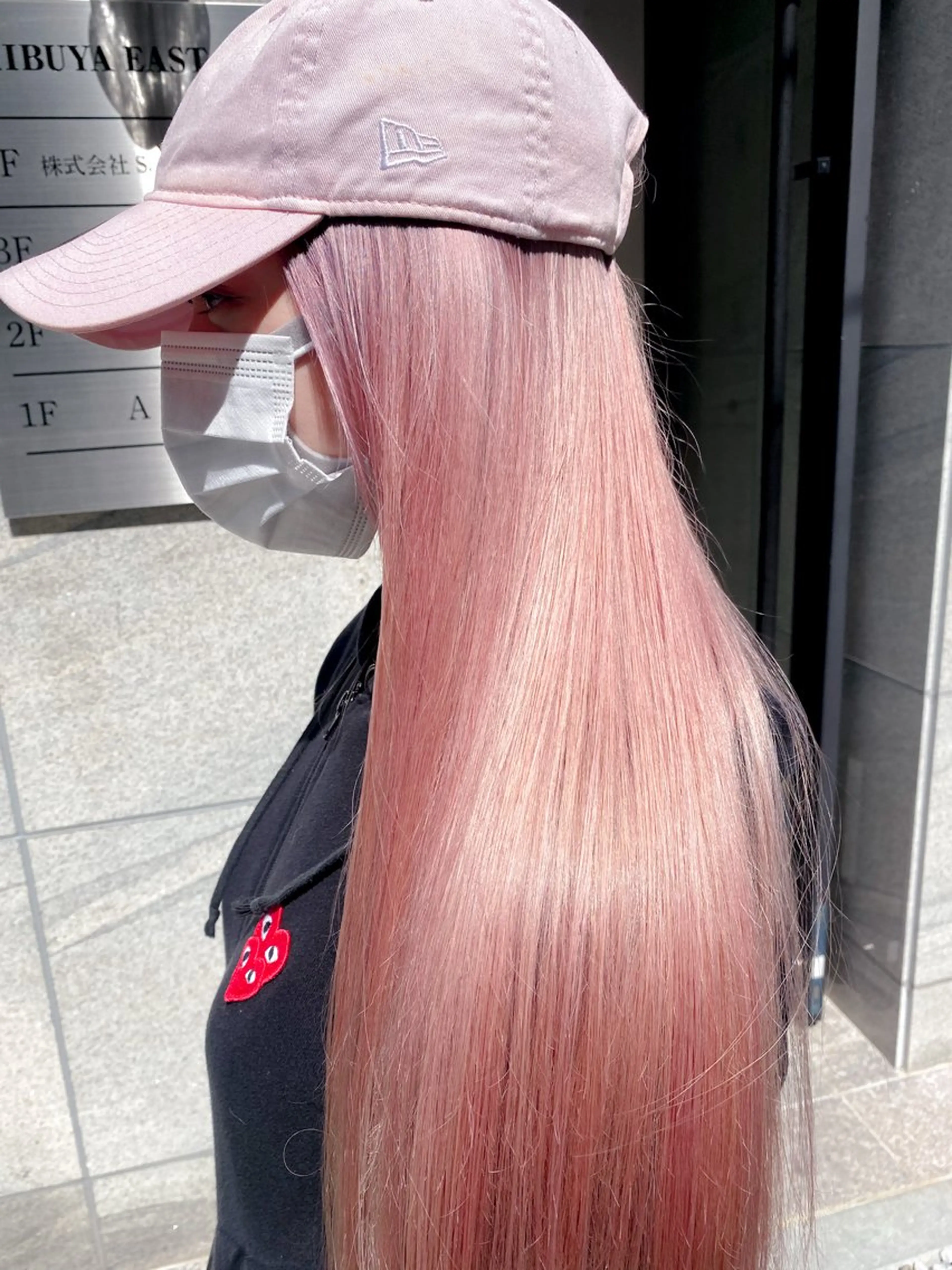 ロング カラー カシス ハイトーンカラー インナーカラー 韓国風カラー ラベンダーカラー ヘアカラー Chérie所属・Chérie 渋谷/カラーサロンのヘアスタイル