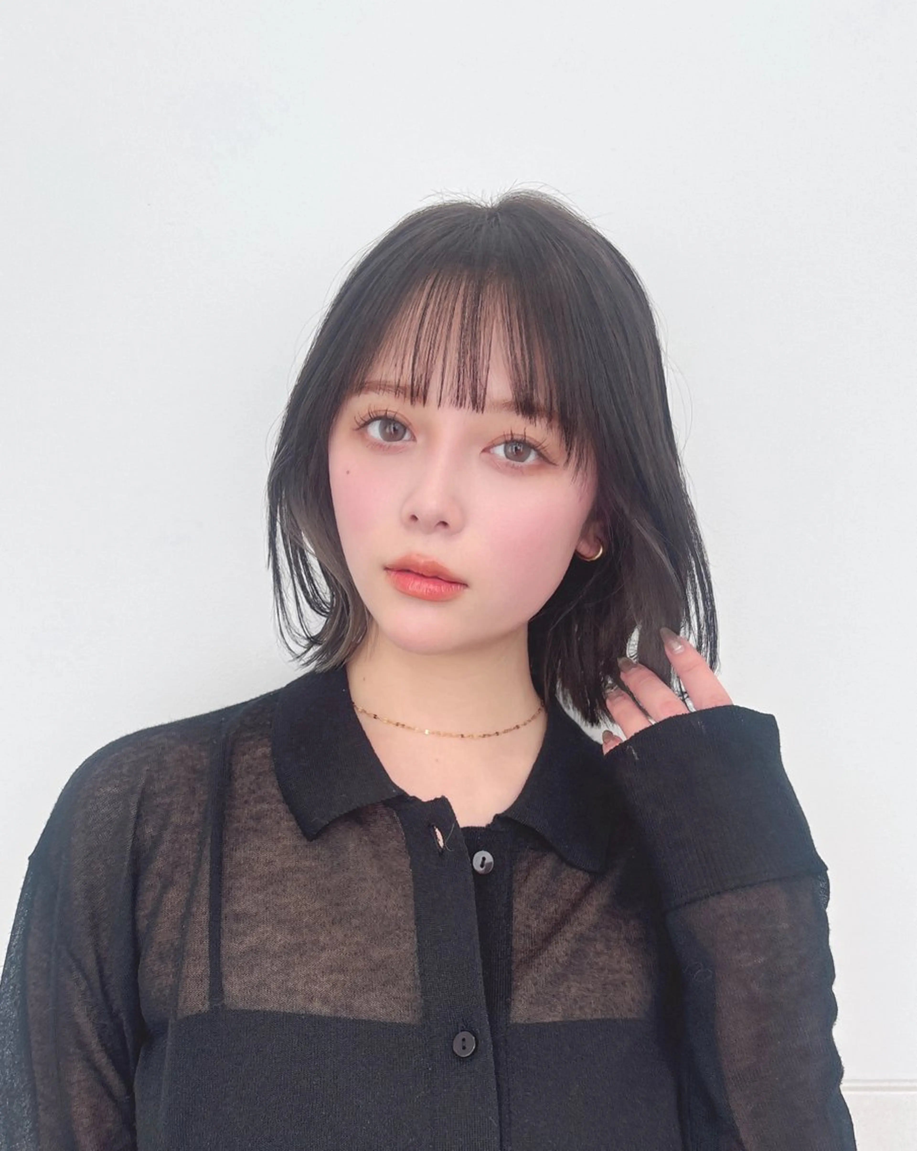 ミディアム カラー パーマ ボブ くびれヘア カット ヘアカラー 縮毛矯正 トリートメント 🍀最上級の美髪👑 髪質改善🍀英司のヘアスタイル