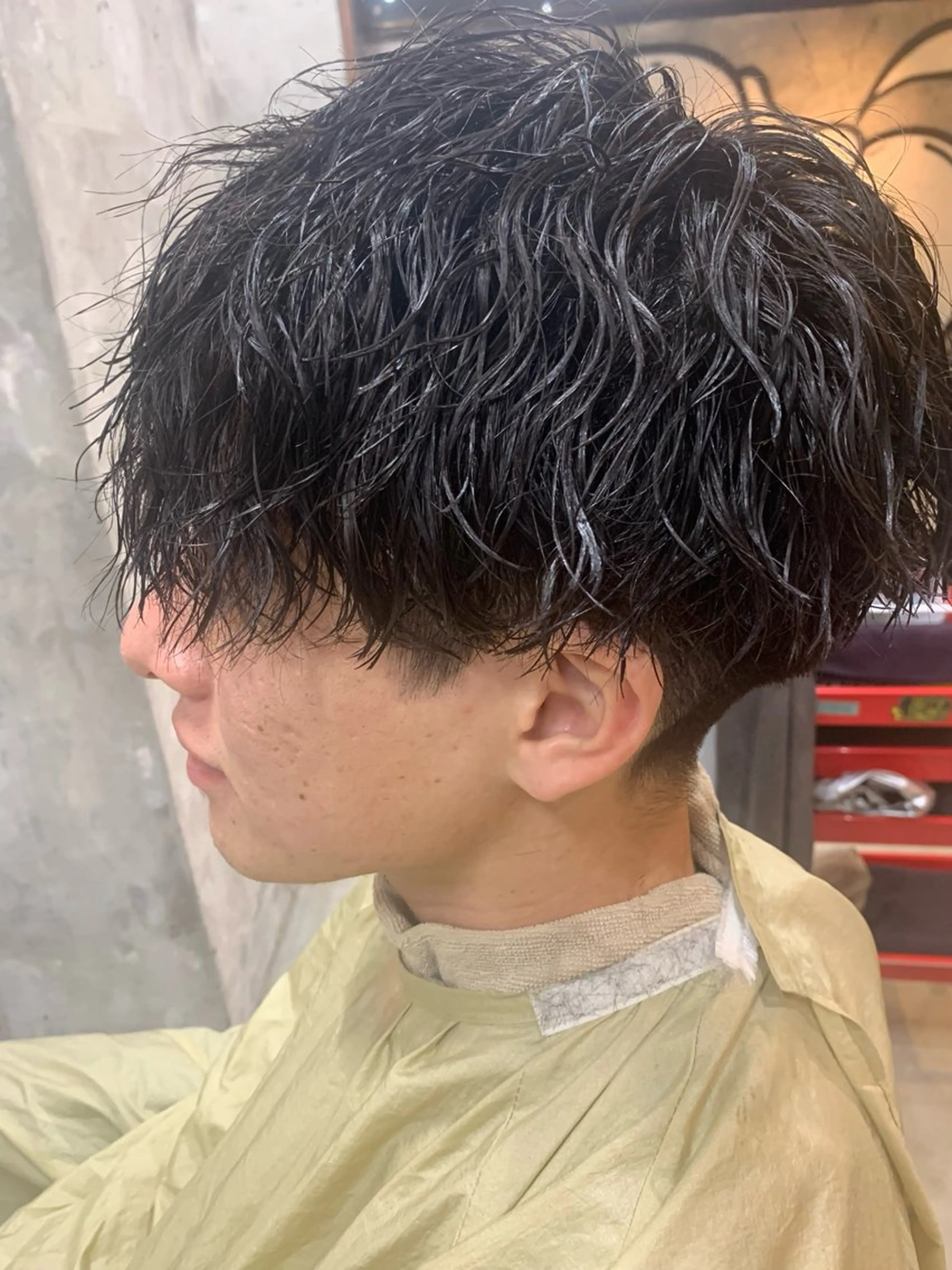 パーマ メンズ マッシュ メンズパーマ ツイストスパイラルパーマ スパイラルパーマ カット パーマ ⚡️メンズパーマ特化 mens支持◎/忠地のヘアスタイル