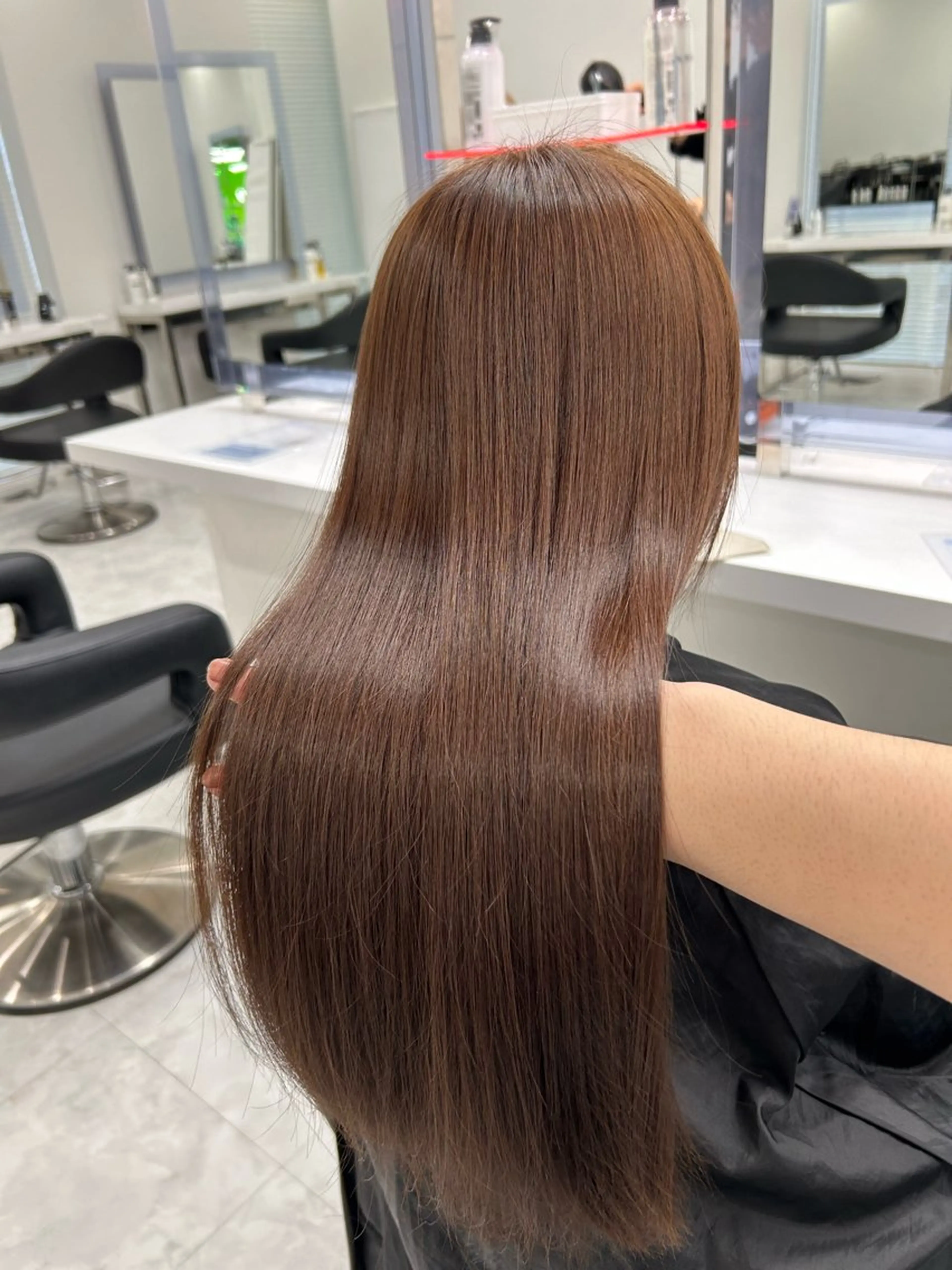 ロング カラー カット 縮毛矯正 💖透け感ベージュ KOTA💖のヘアスタイル
