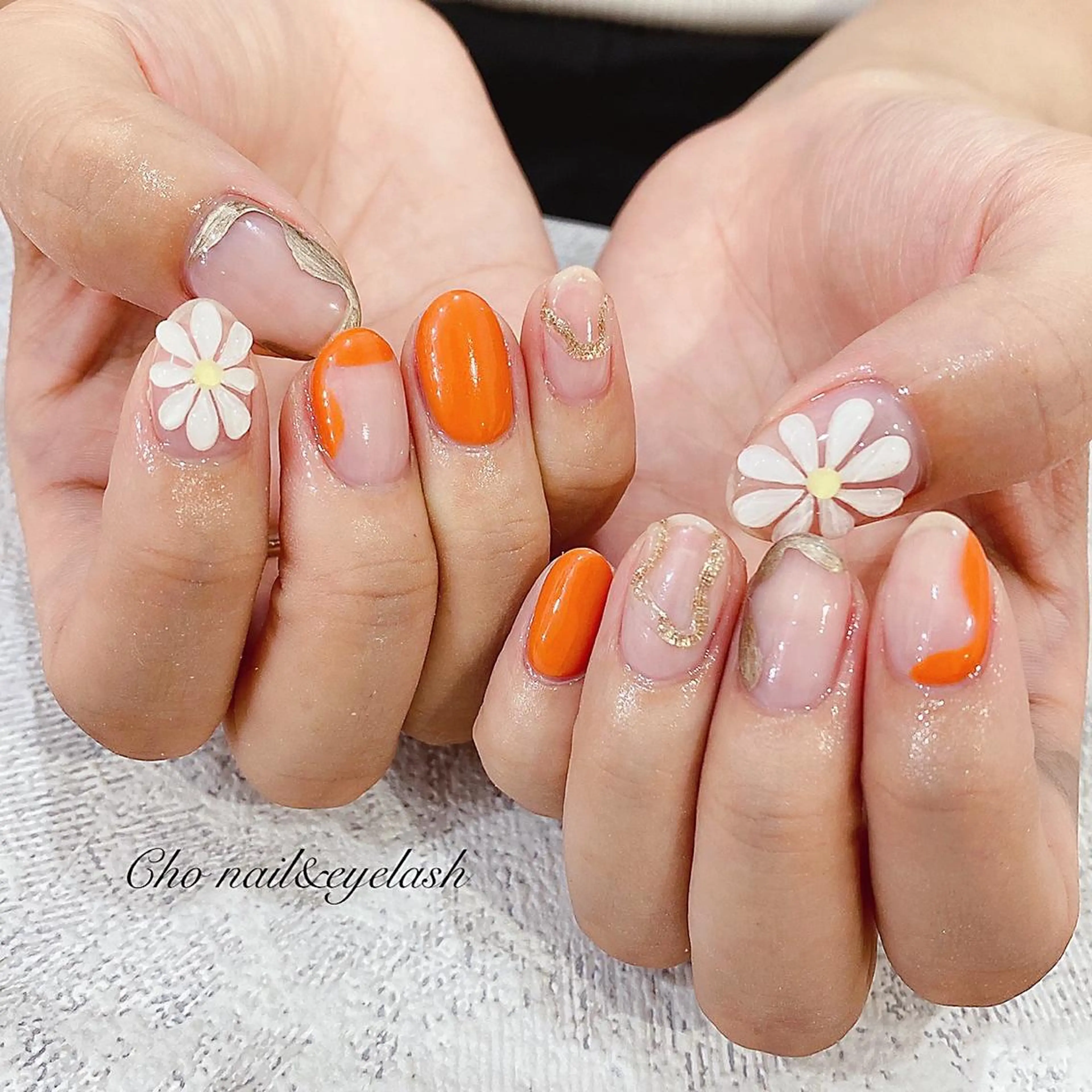 ミディアム ネイル cho nailのネイルデザイン