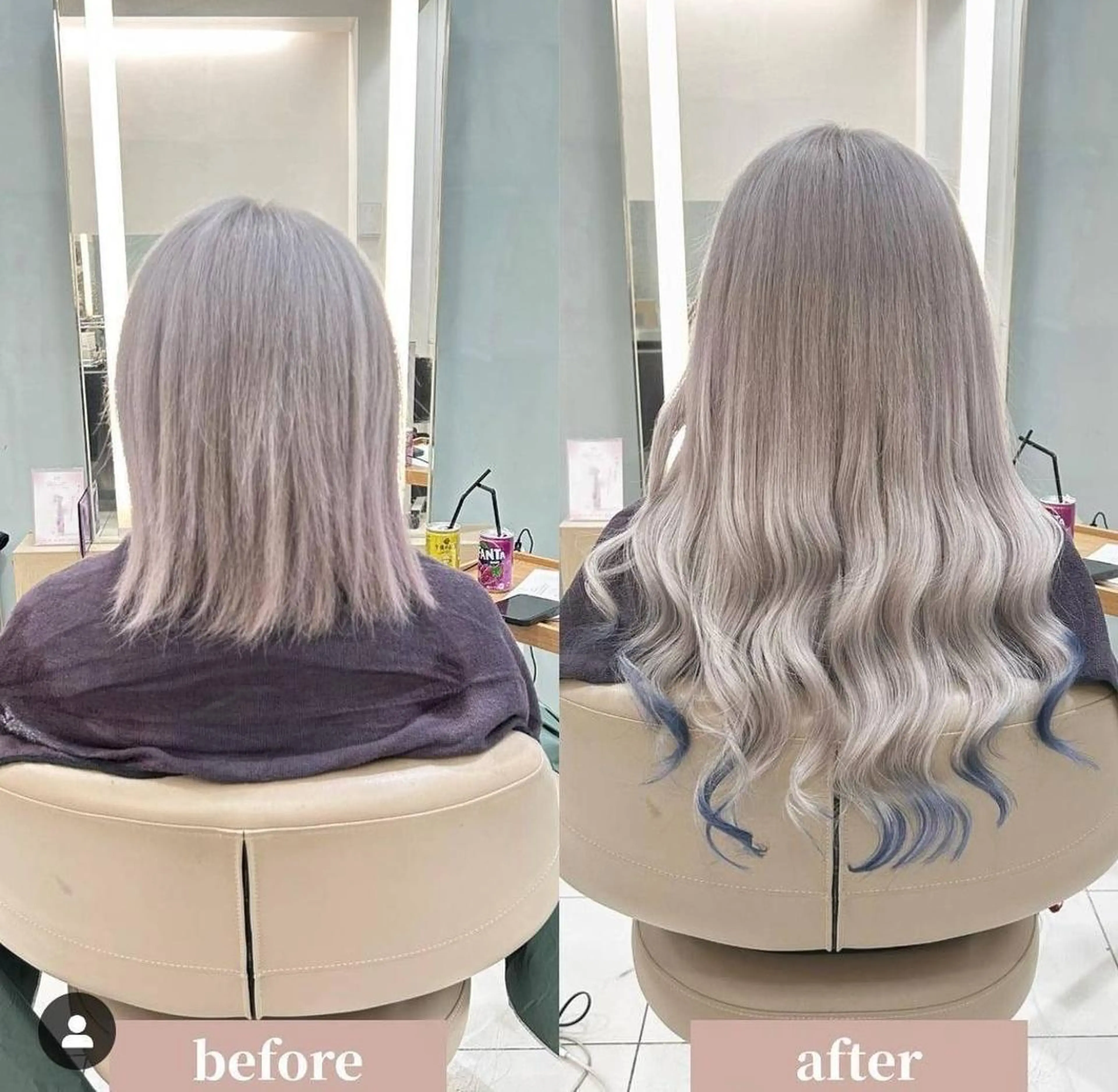 ミディアム エクステ BIZEのヘアスタイル