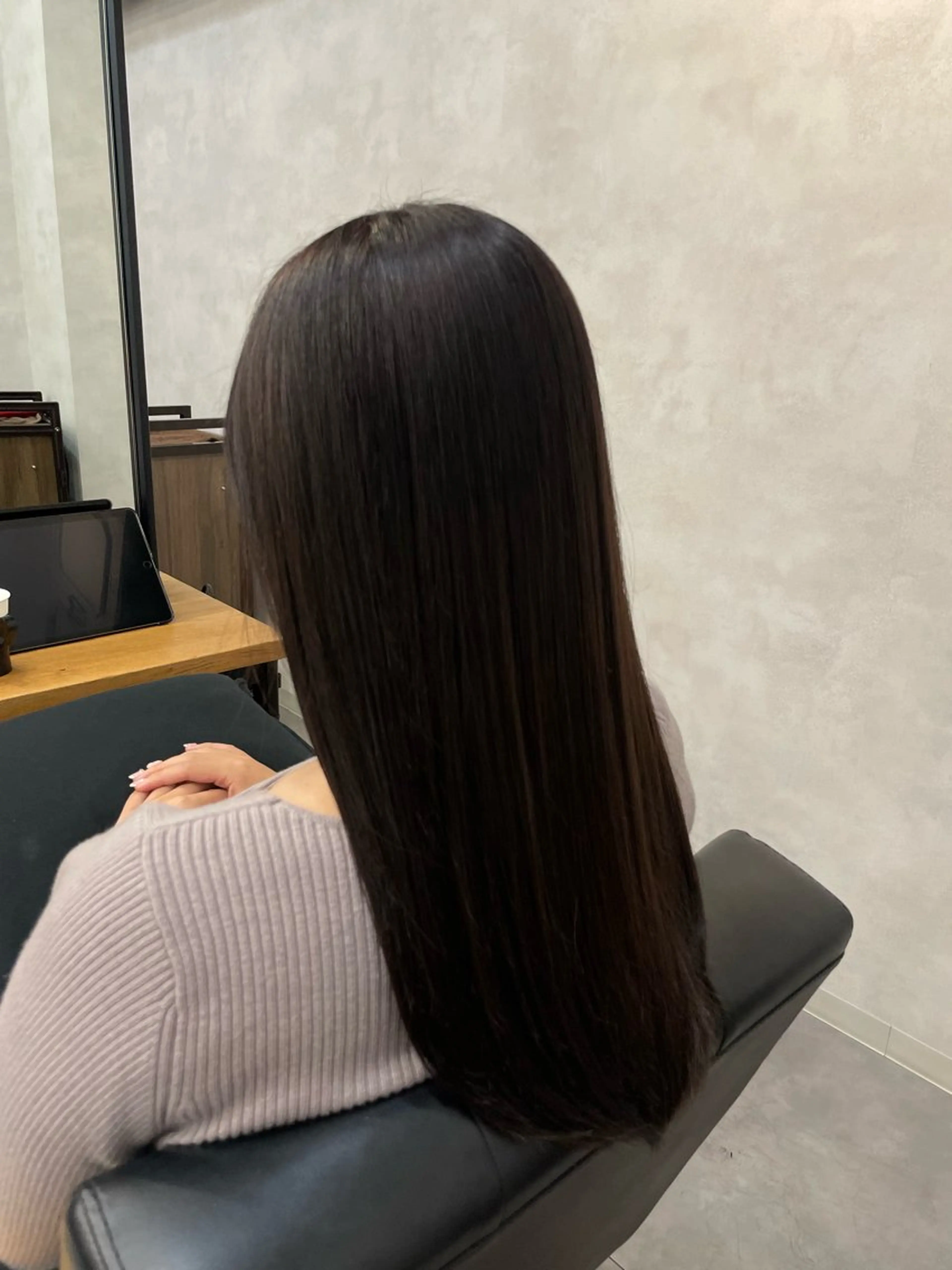 ロング カラー カット ヘアカラー トリートメント 今村 南穂のヘアスタイル