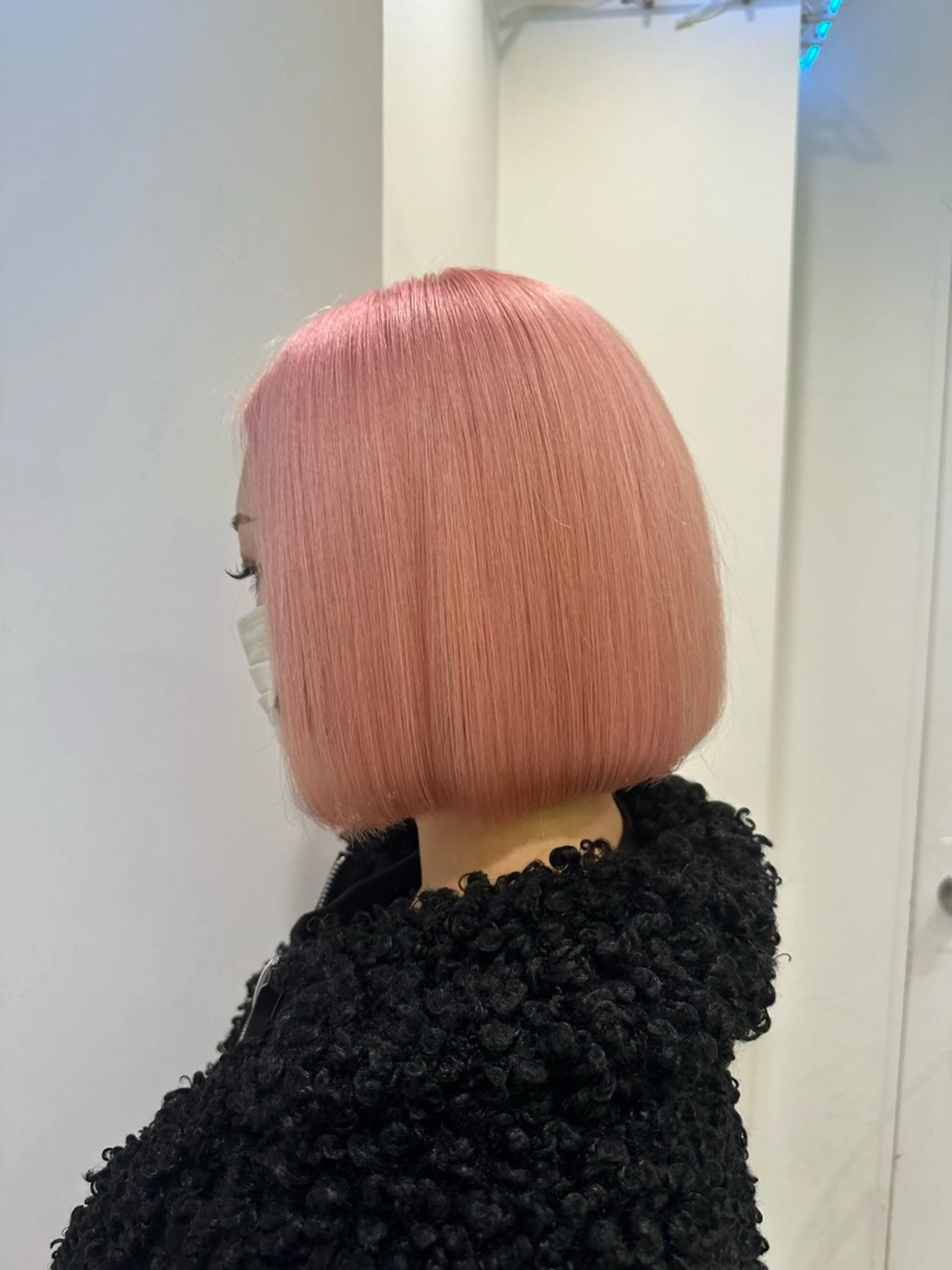 ショート カラー ピンクカラー ホワイトピンク ヘアカラー 渋谷/透明感カラー /半個室/こうめいのヘアスタイル