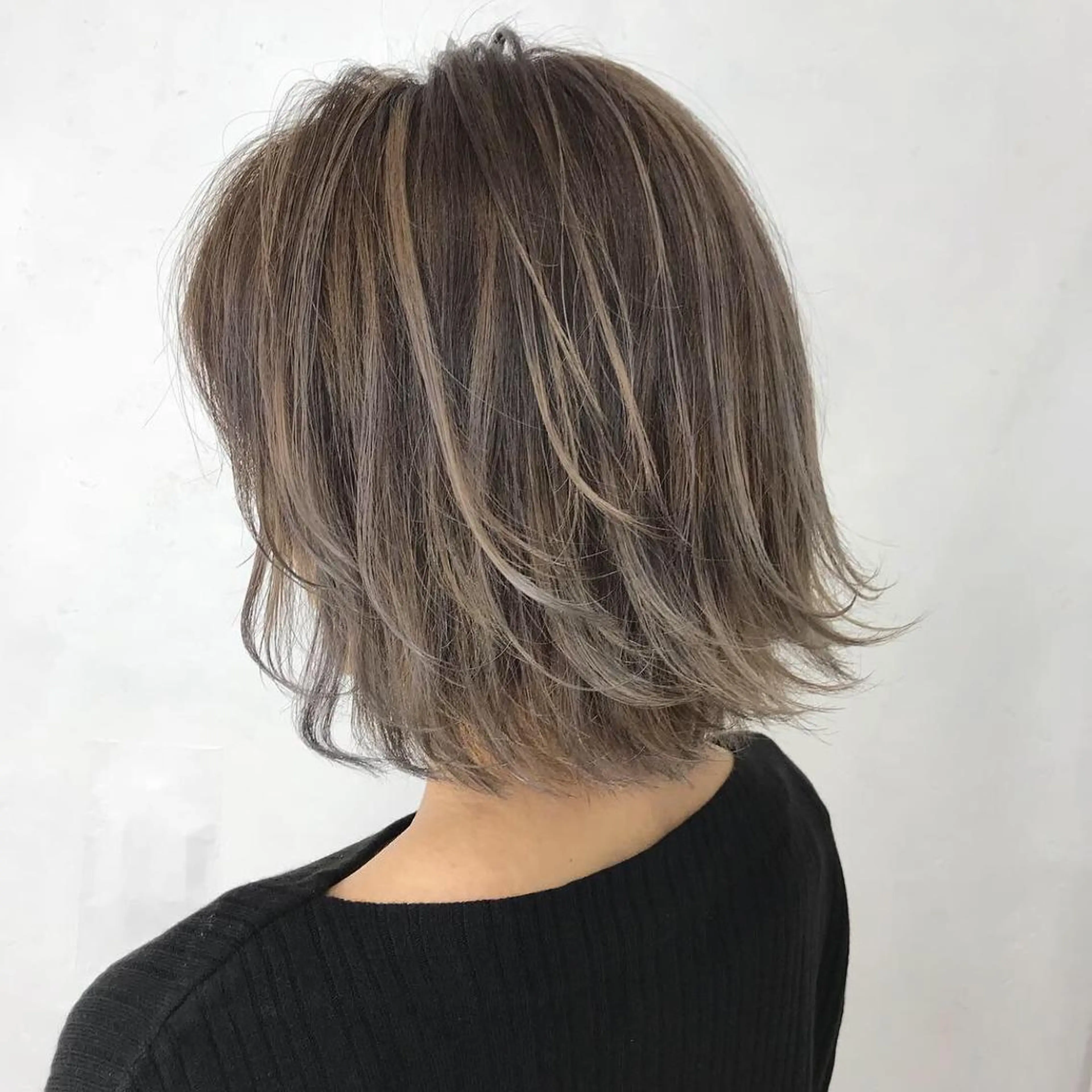ミディアム カラー LUSTRE クロサワのヘアスタイル