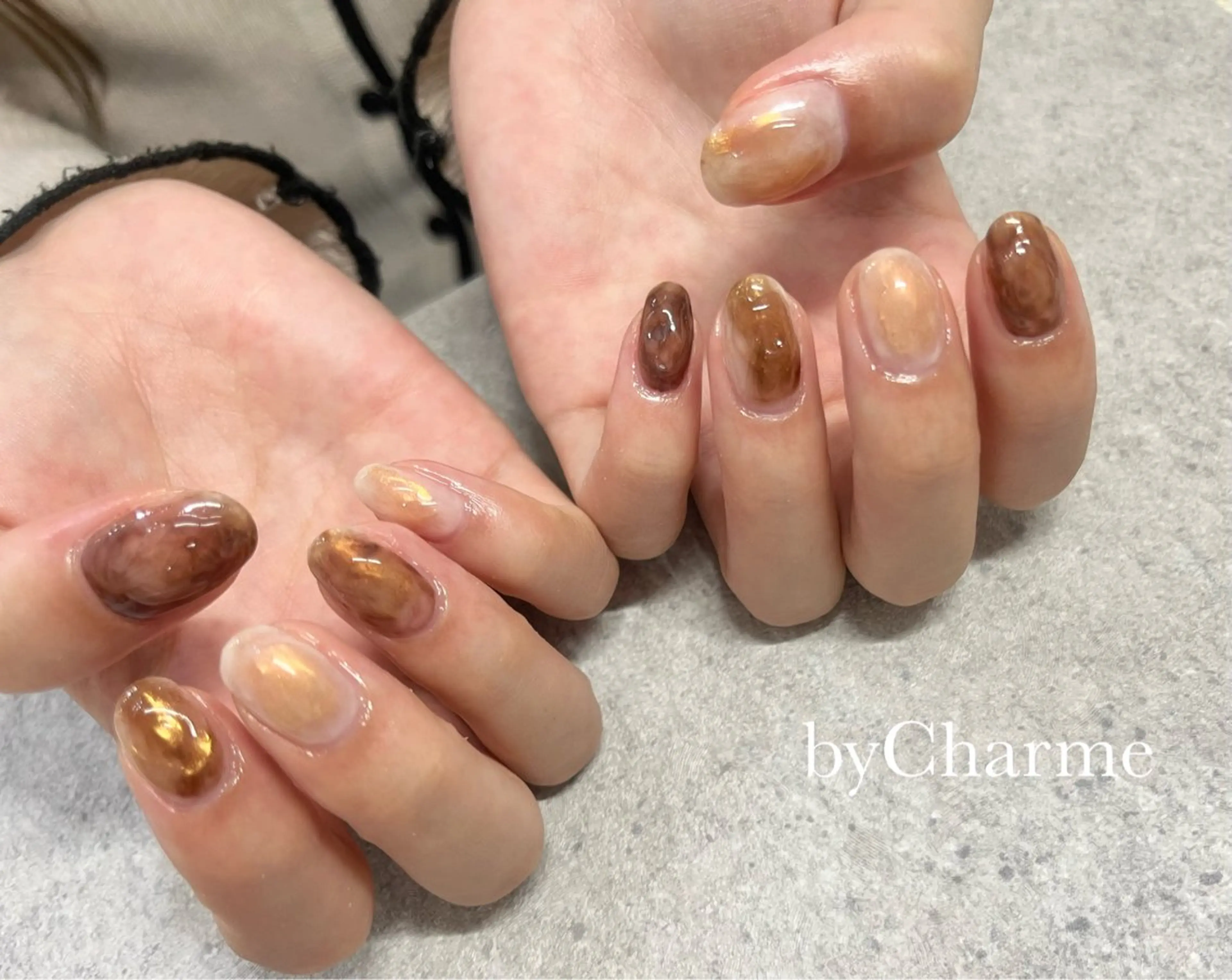 ネイル ニュアンスネイル Ray. byCharmeのネイルデザイン