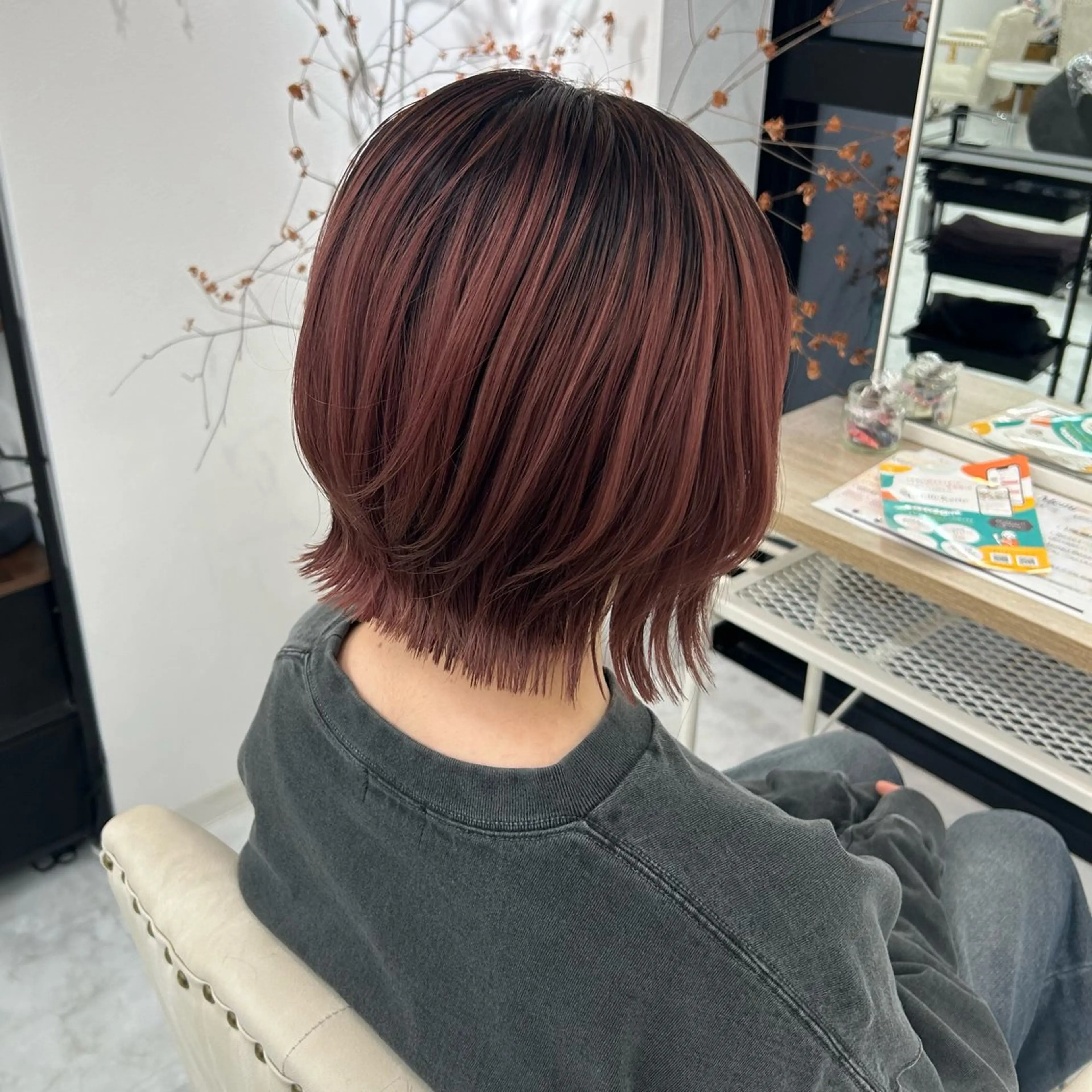 ミディアム 🥀YUIHA🥀 テザインカラー♥のヘアスタイル