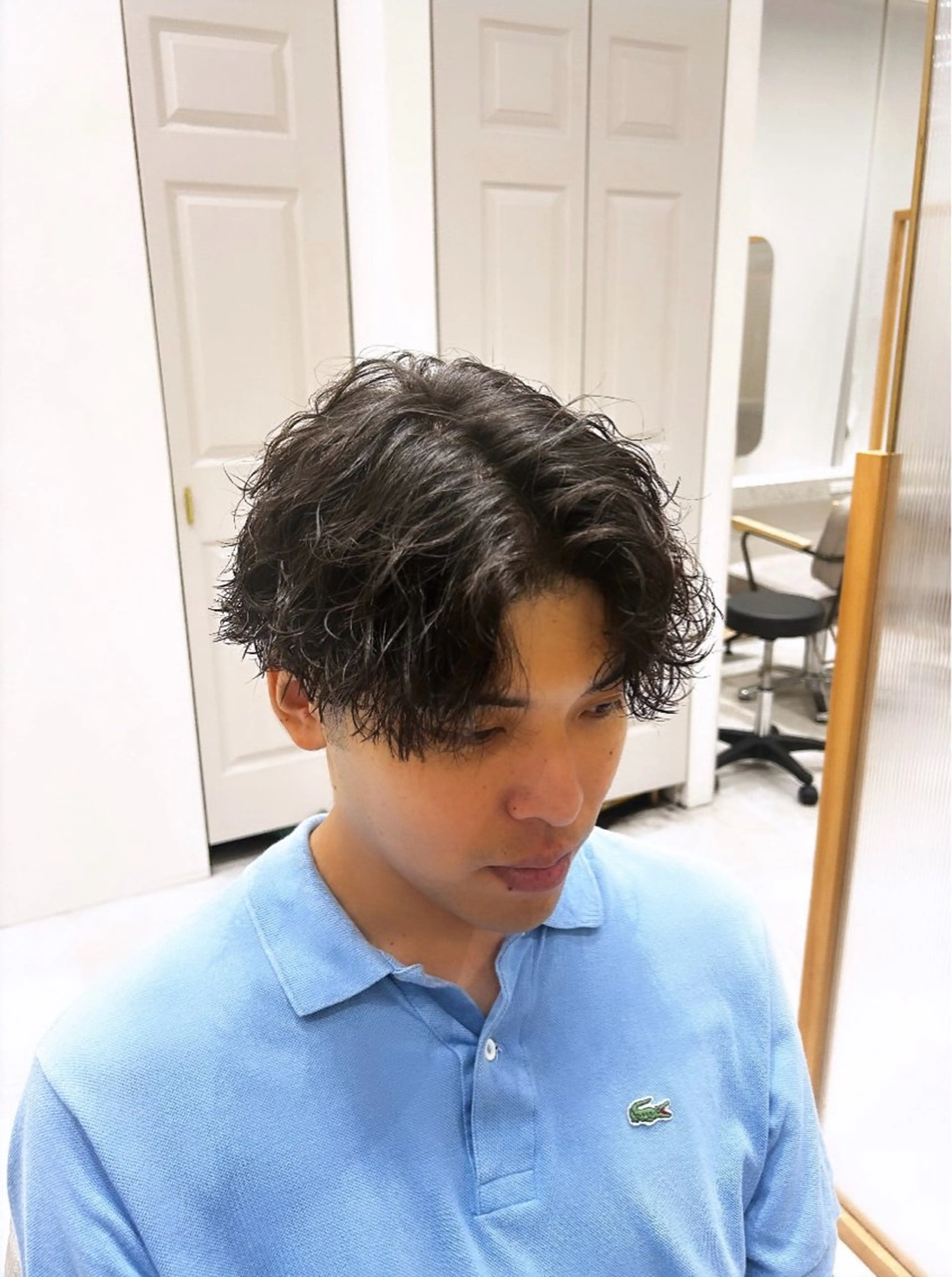 メンズ メンズパーマ 波巻きパーマ カット パーマ トリートメント メンズ特化美容師👾 チカのヘアスタイル