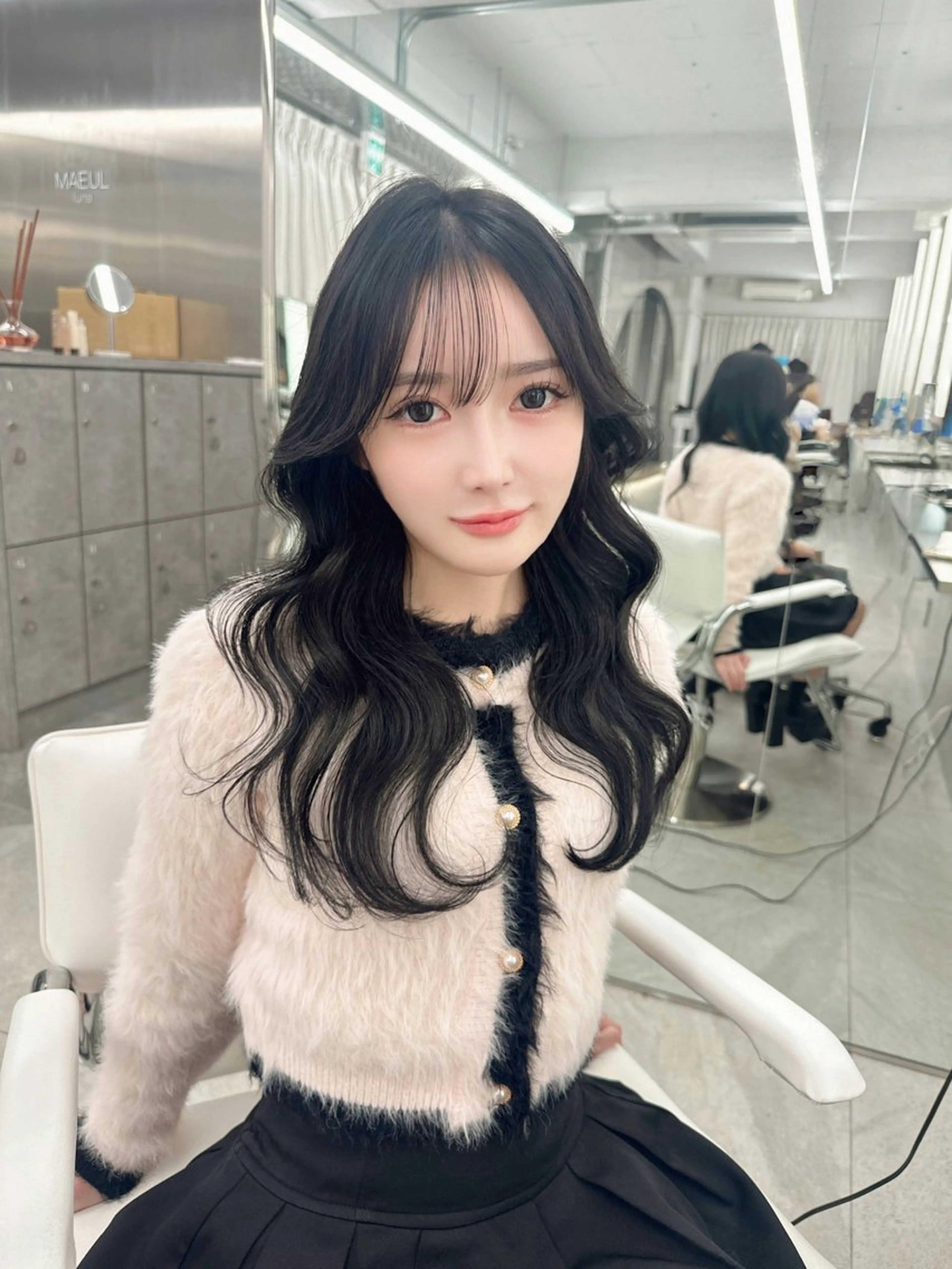 ロング カラー MAEUL所属・🍑韓国風レイヤー 🍑莉子のヘアスタイル