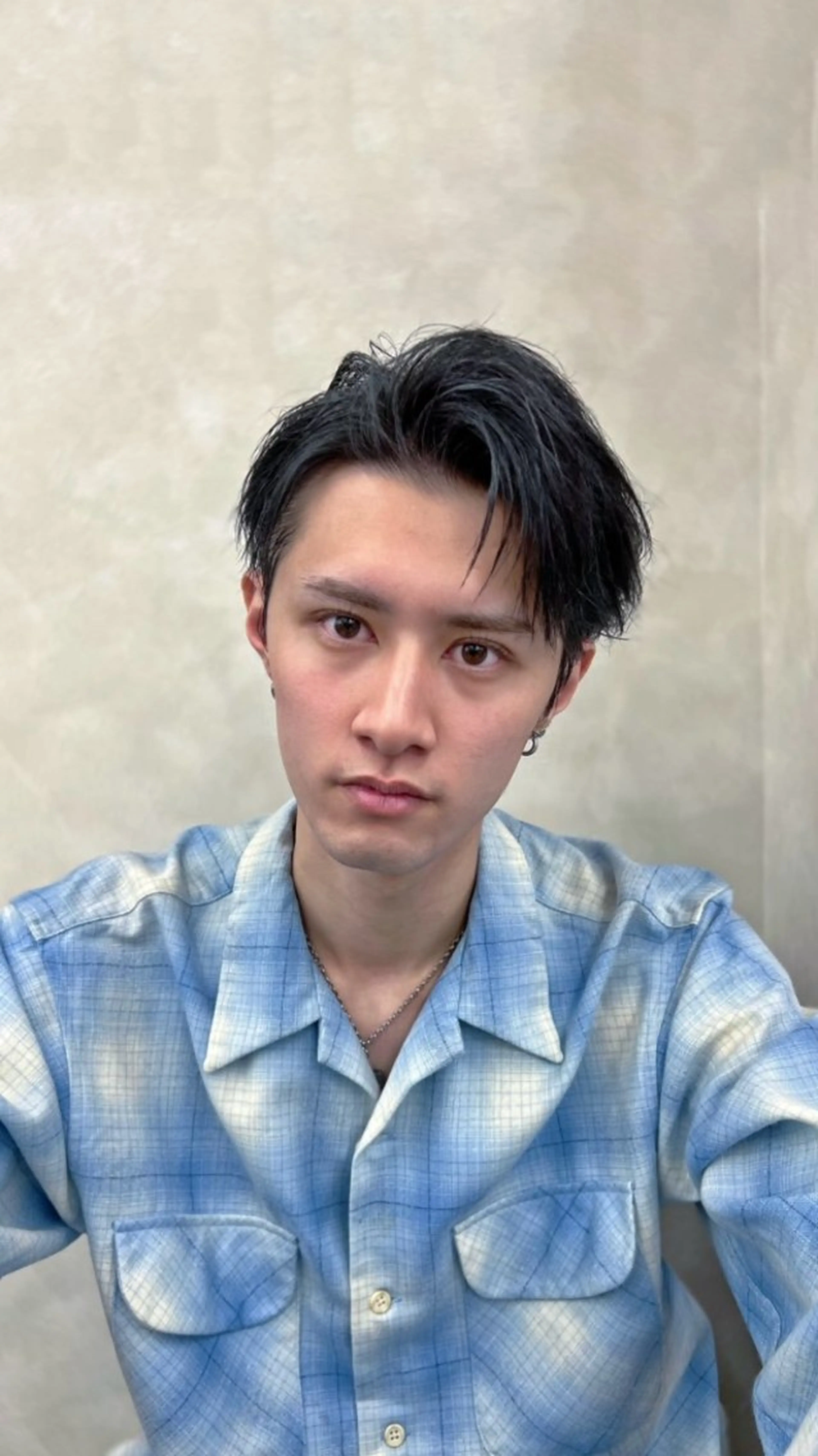 ショート メンズ メンズブリーチ フェザーパーマ メンズ韓国風 メンズメッシュ メンズパーマ カット k.e.y銀座店所属・安藤幹人 メンズカット/パーマのヘアスタイル