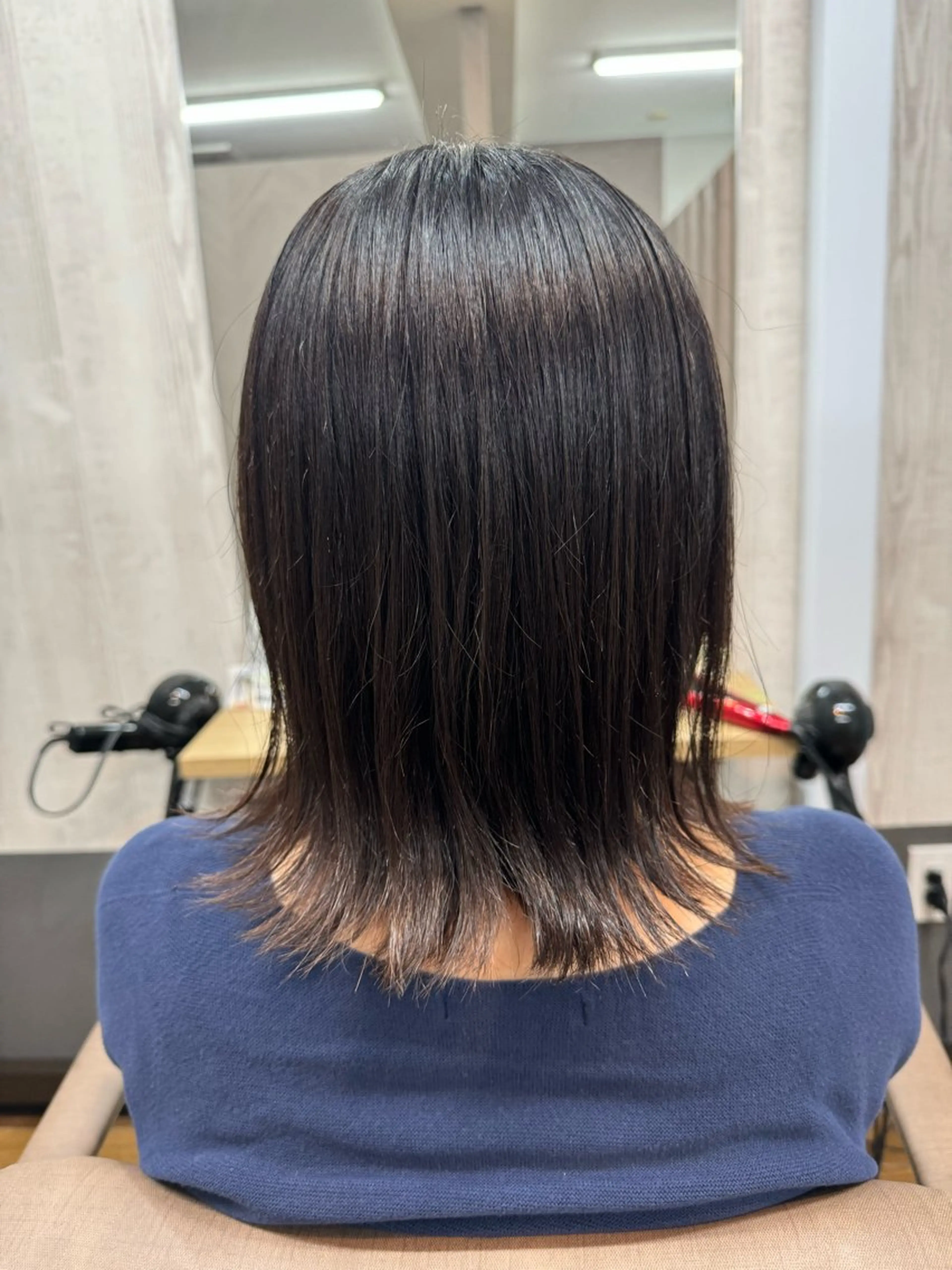 ミディアム カット ヘアカラー トリートメント TELA HAIR 稲毛店　千尋のヘアスタイル
