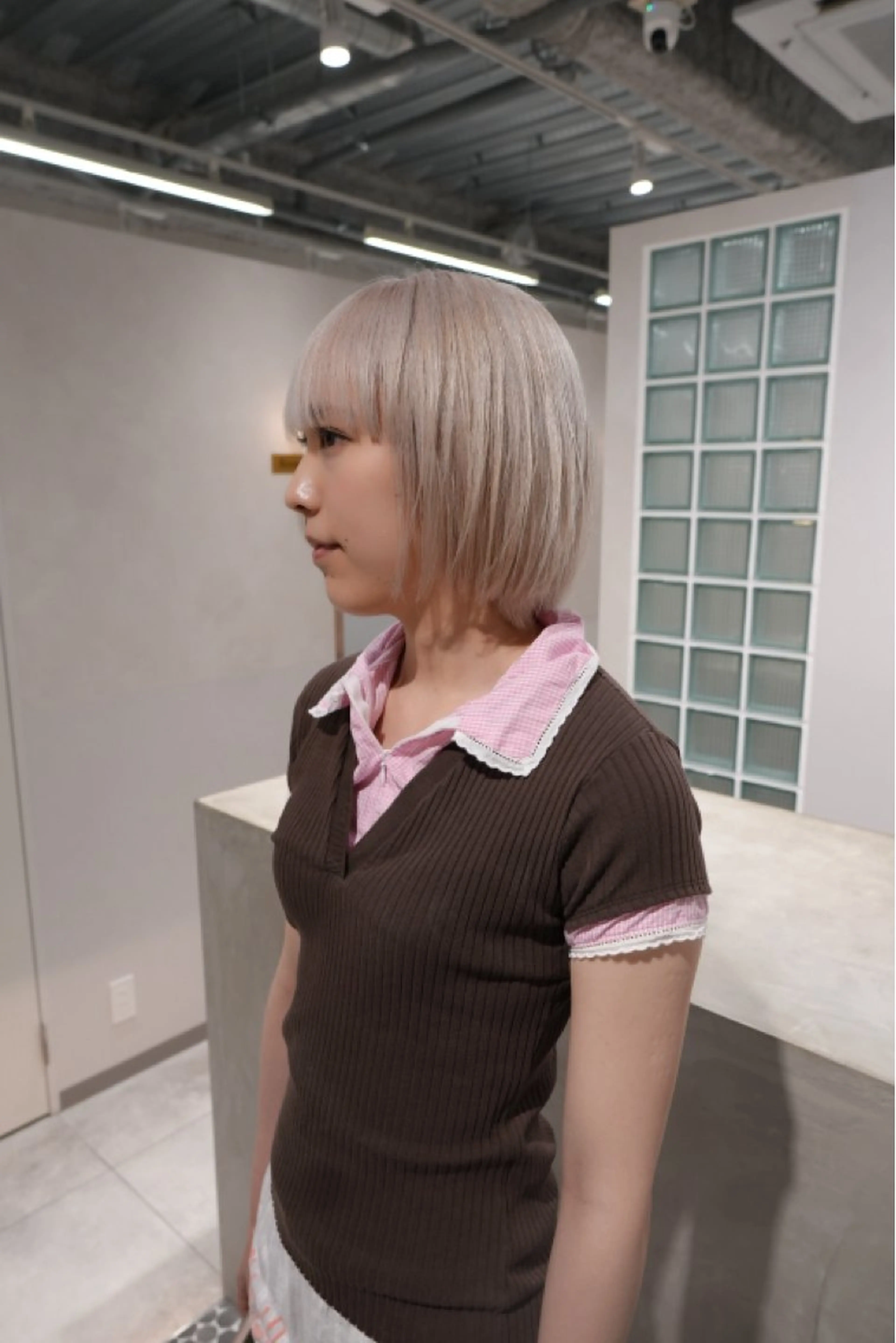 ショート カラー ブリーチ 透明感カラー ハイトーンカラー ボブ 学生 ヘアカラー トリートメント 鈴木直之/ボブパーマ /ボブのヘアスタイル