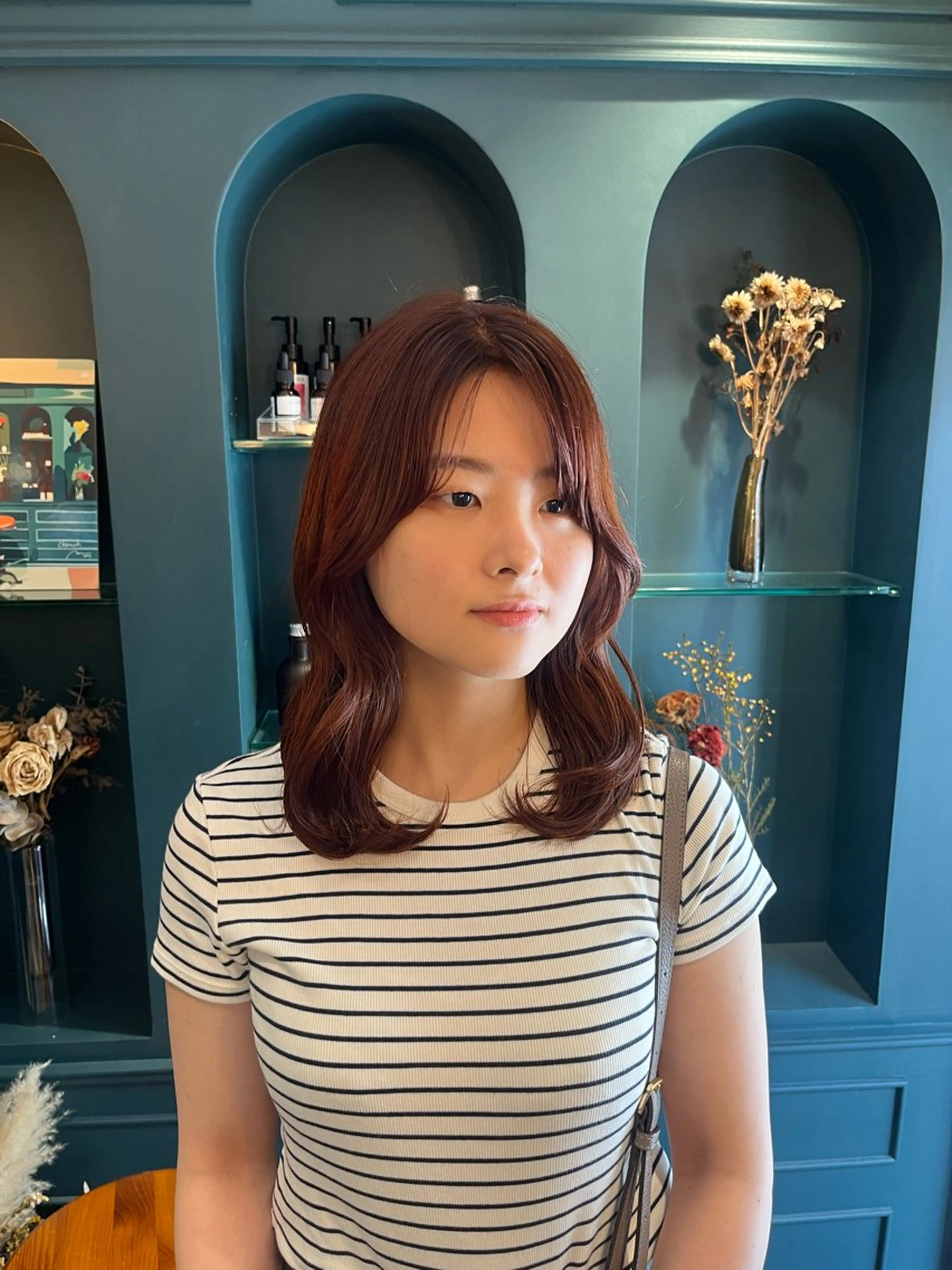 ミディアム カラー ヘアカラー 🍊暖色カラー🍊 sakuraのヘアスタイル