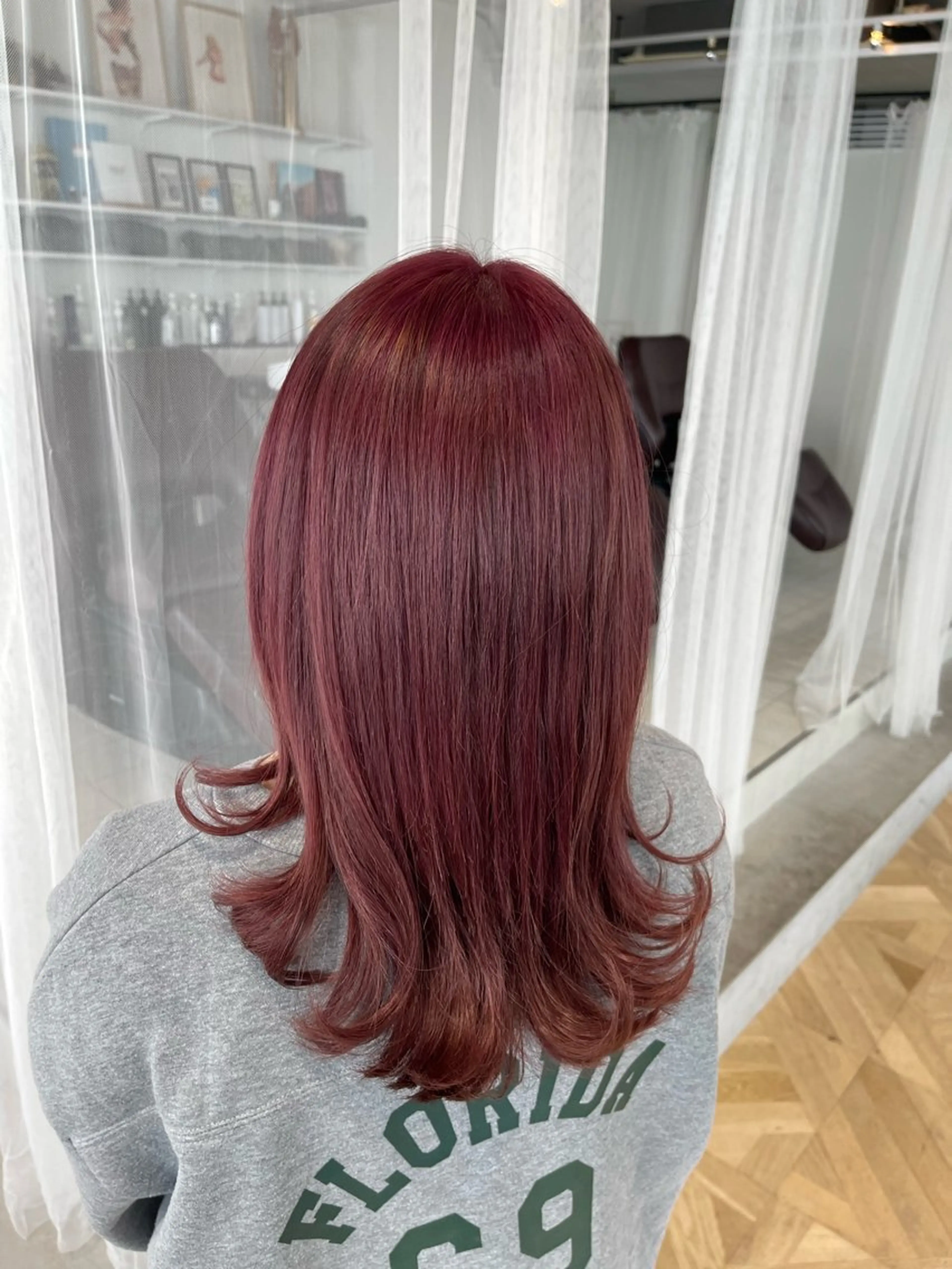 カラー ブリーチ ダブルカラー ラベンダーカラー ピンクカラー レッドカラー ボブ/レイヤー /河内温太のヘアスタイル