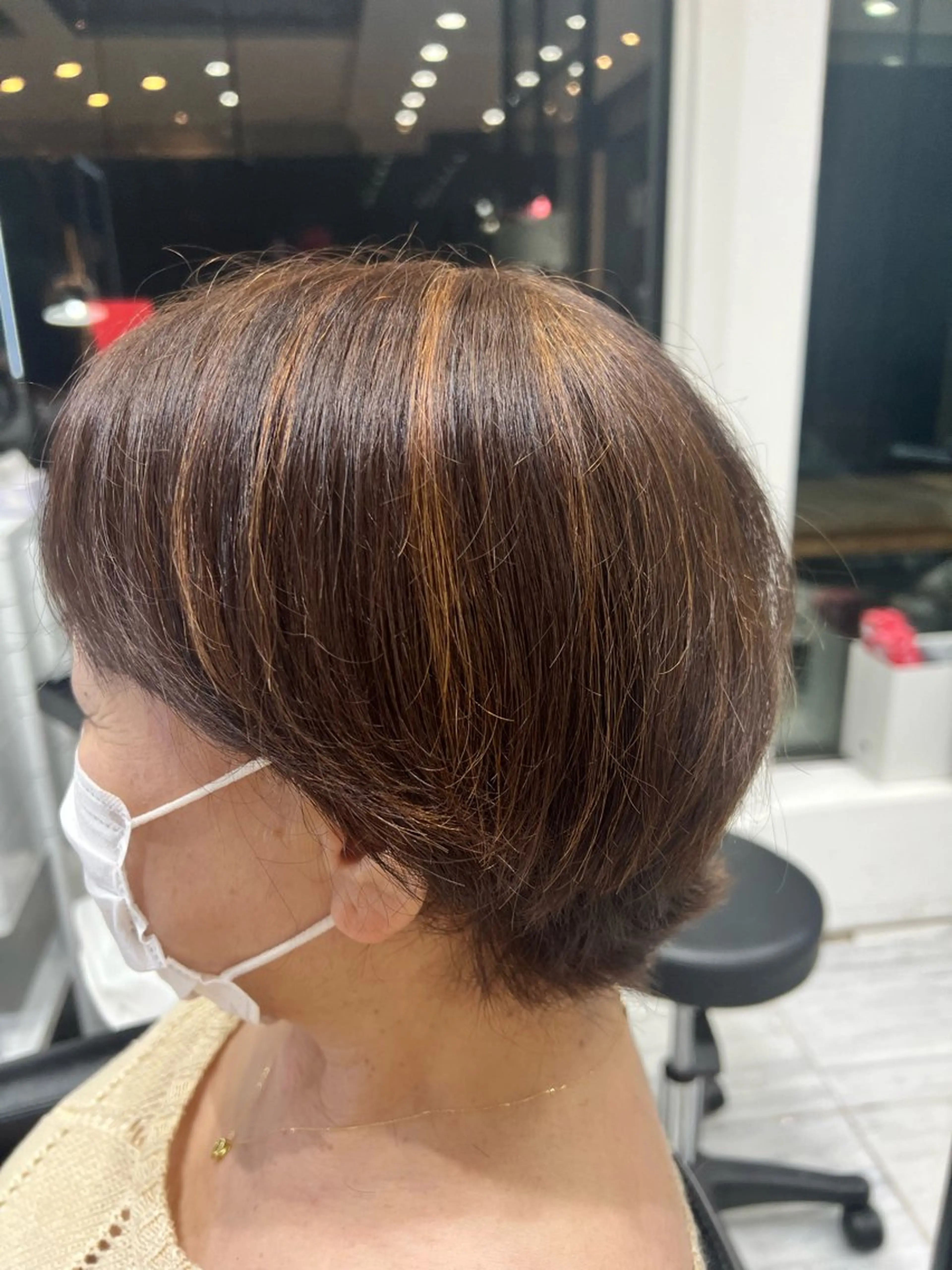 ショート カラー ハイライトカラー ハイライト Sakura モッズヘア宇都宮のヘアスタイル