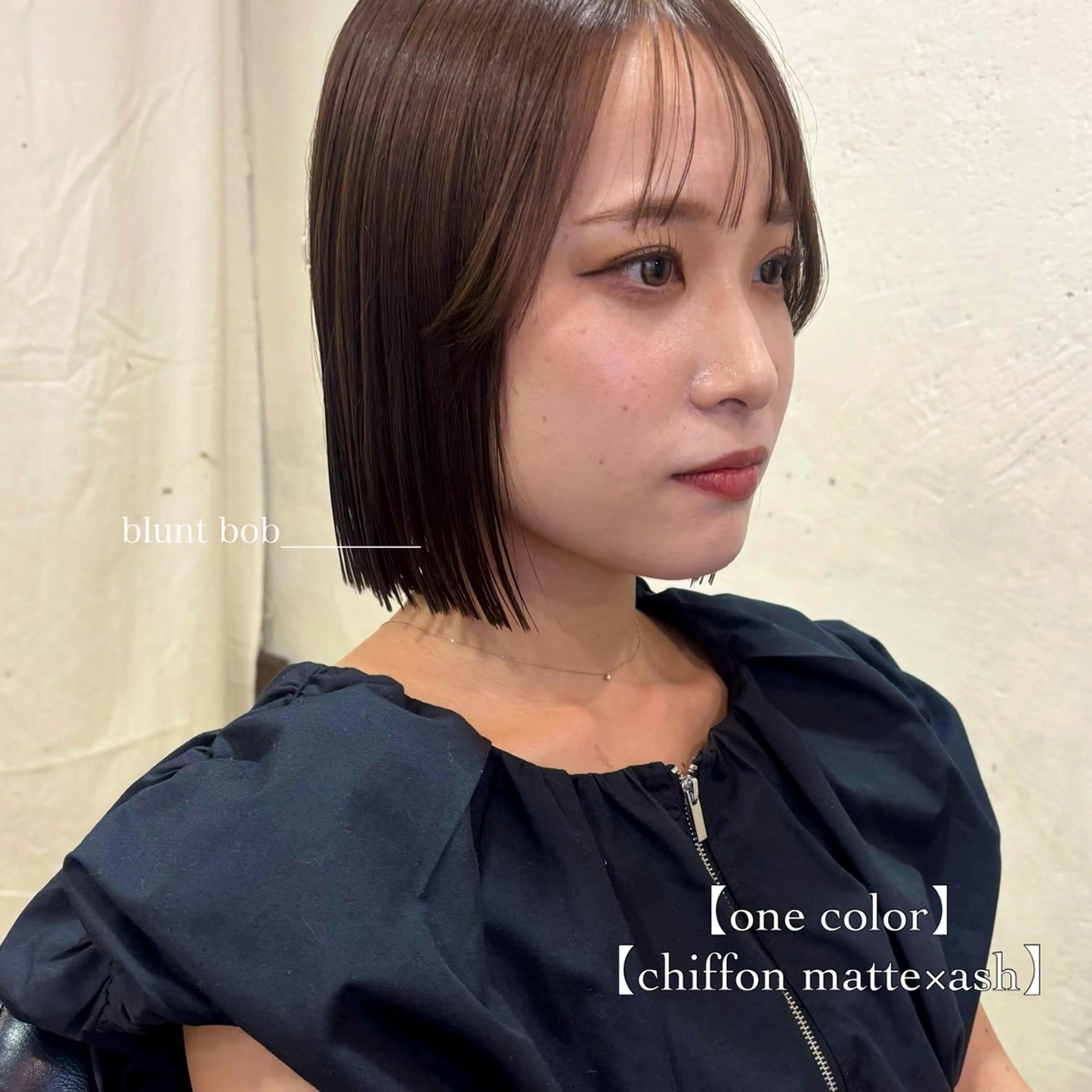 ミディアム カラー カット ヘアカラー ⌇透明感color 🎀ᴍᴇɢᴜᴍɪ ⌇のヘアスタイル