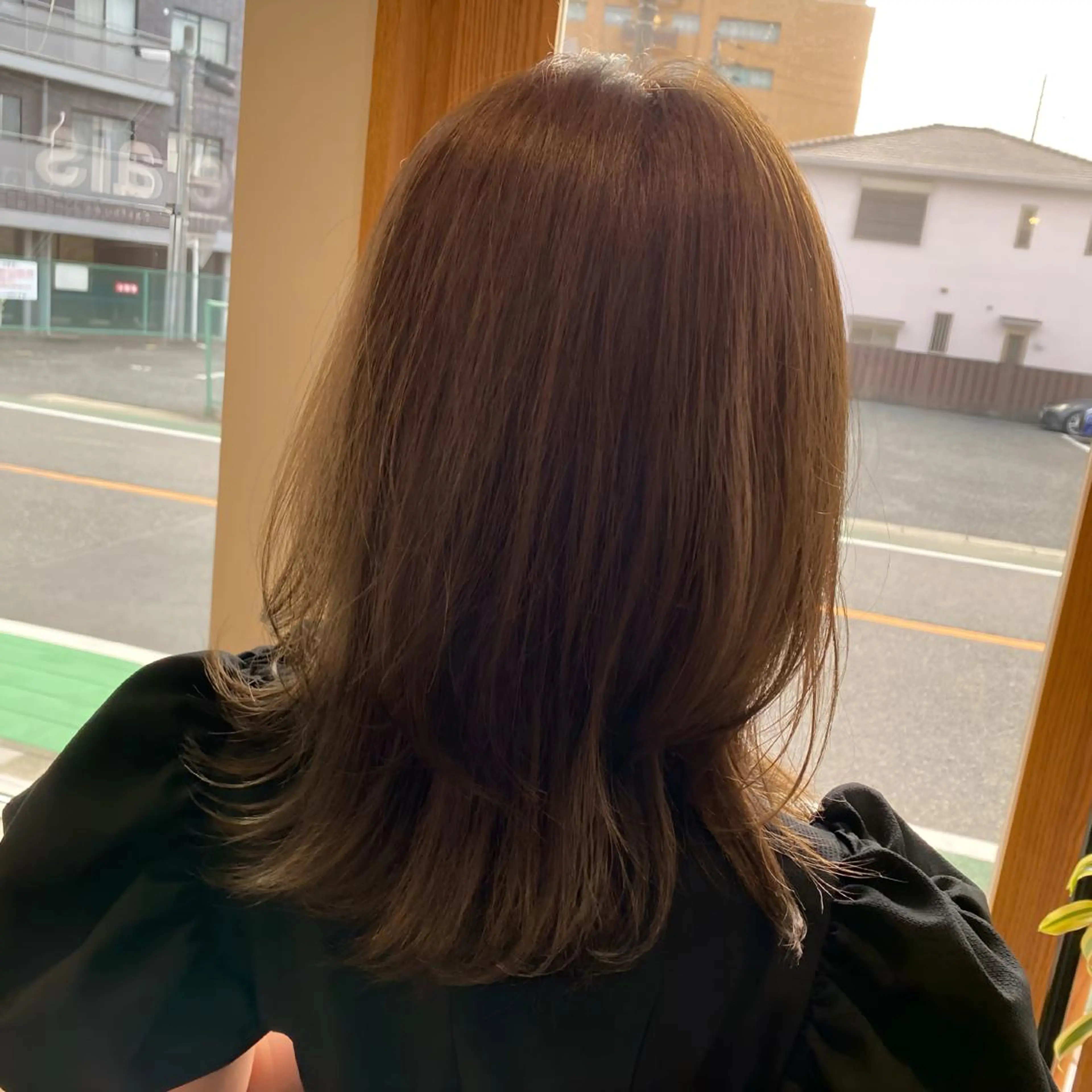 ミディアム カット ヘアカラー トリートメント 後藤 千絵のヘアスタイル