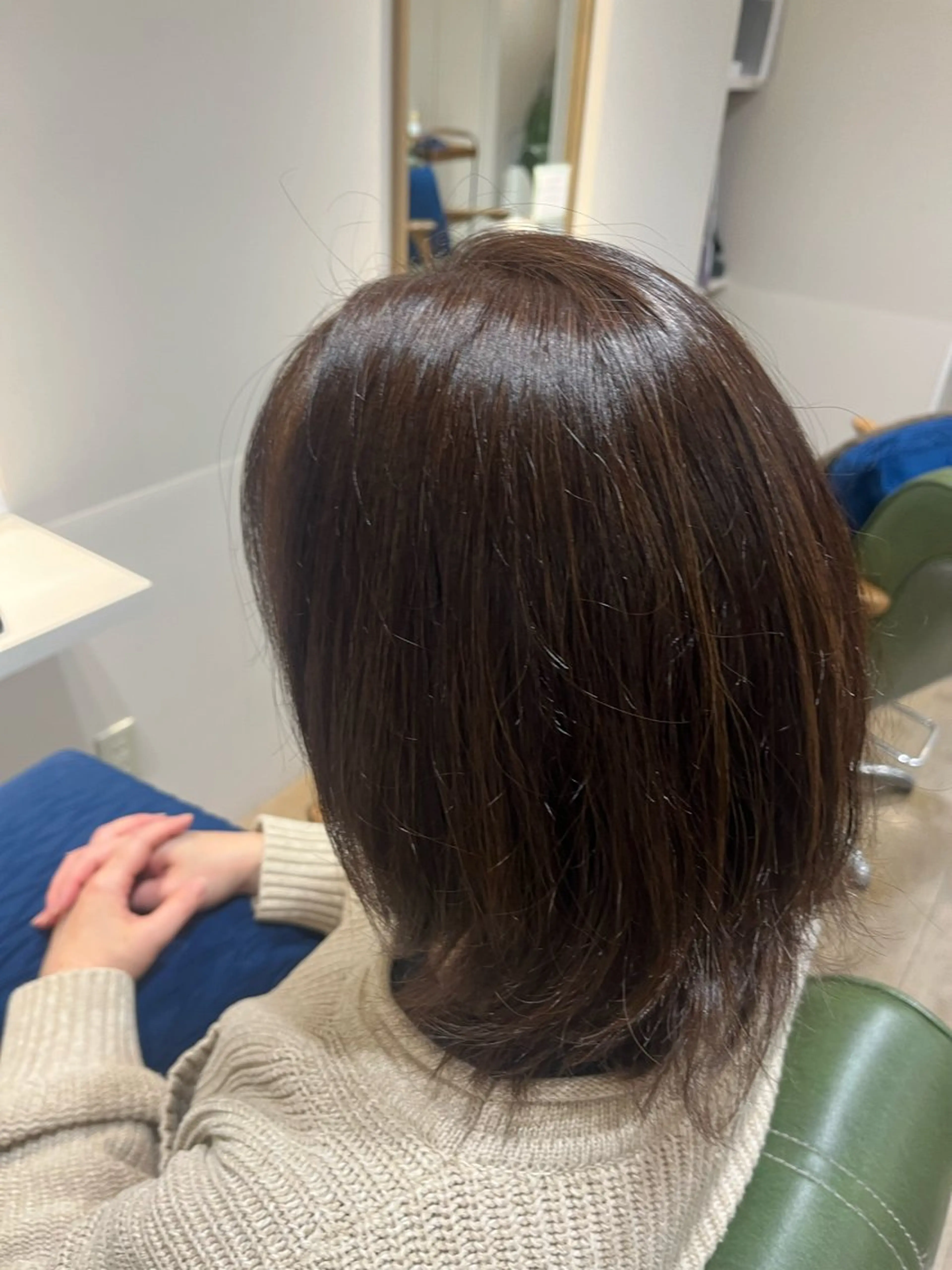 ミディアム カラー ブラウンカラー ナチュラルブラウン 小鴨 美佳のヘアスタイル
