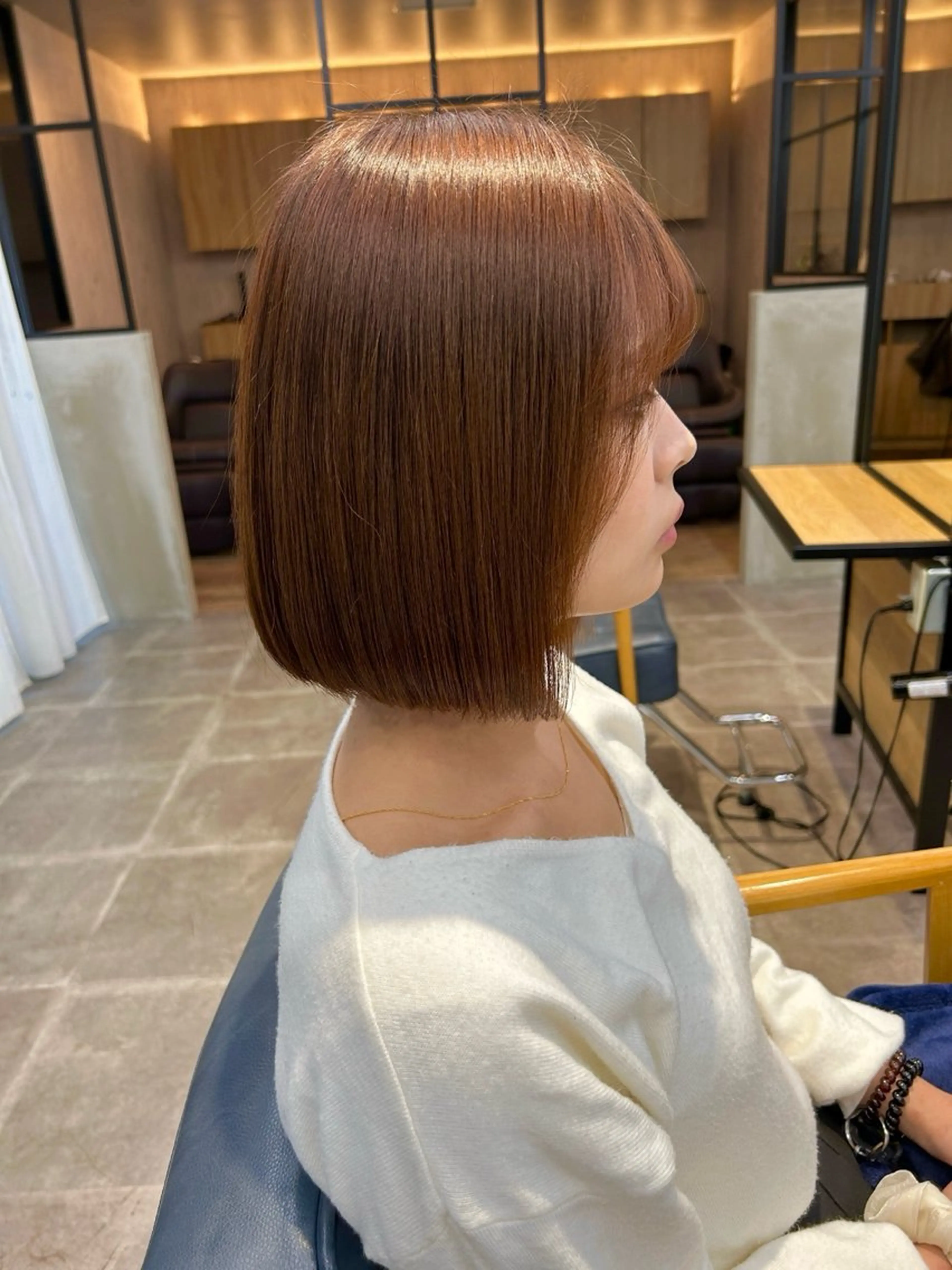 ミディアム カラー カット トリートメント newi梅田🫧韓国 ヘア🫧sakiのヘアスタイル
