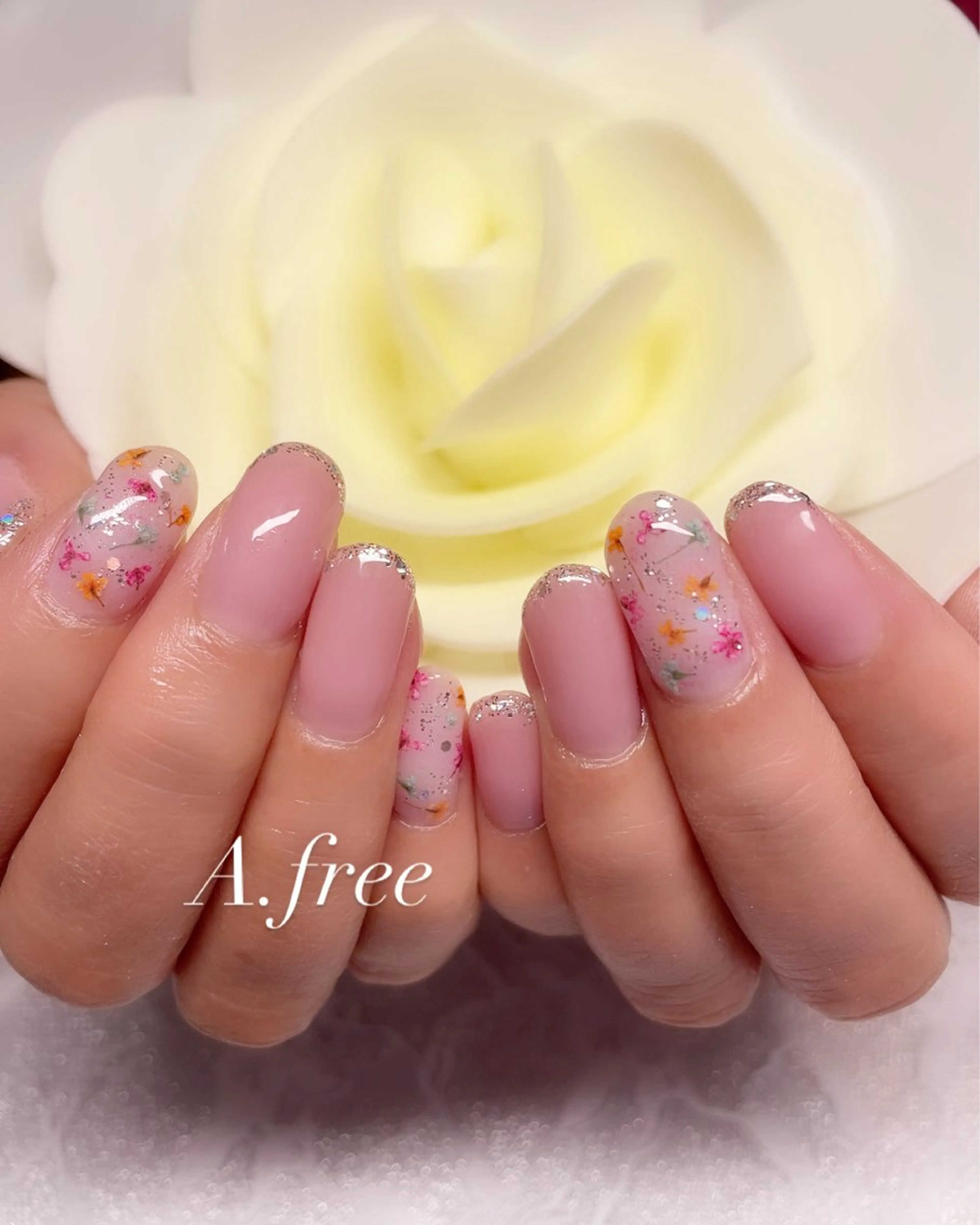 ネイル ハンドネイル A.free✧*｡ アレルギー対応✧*｡のネイルデザイン