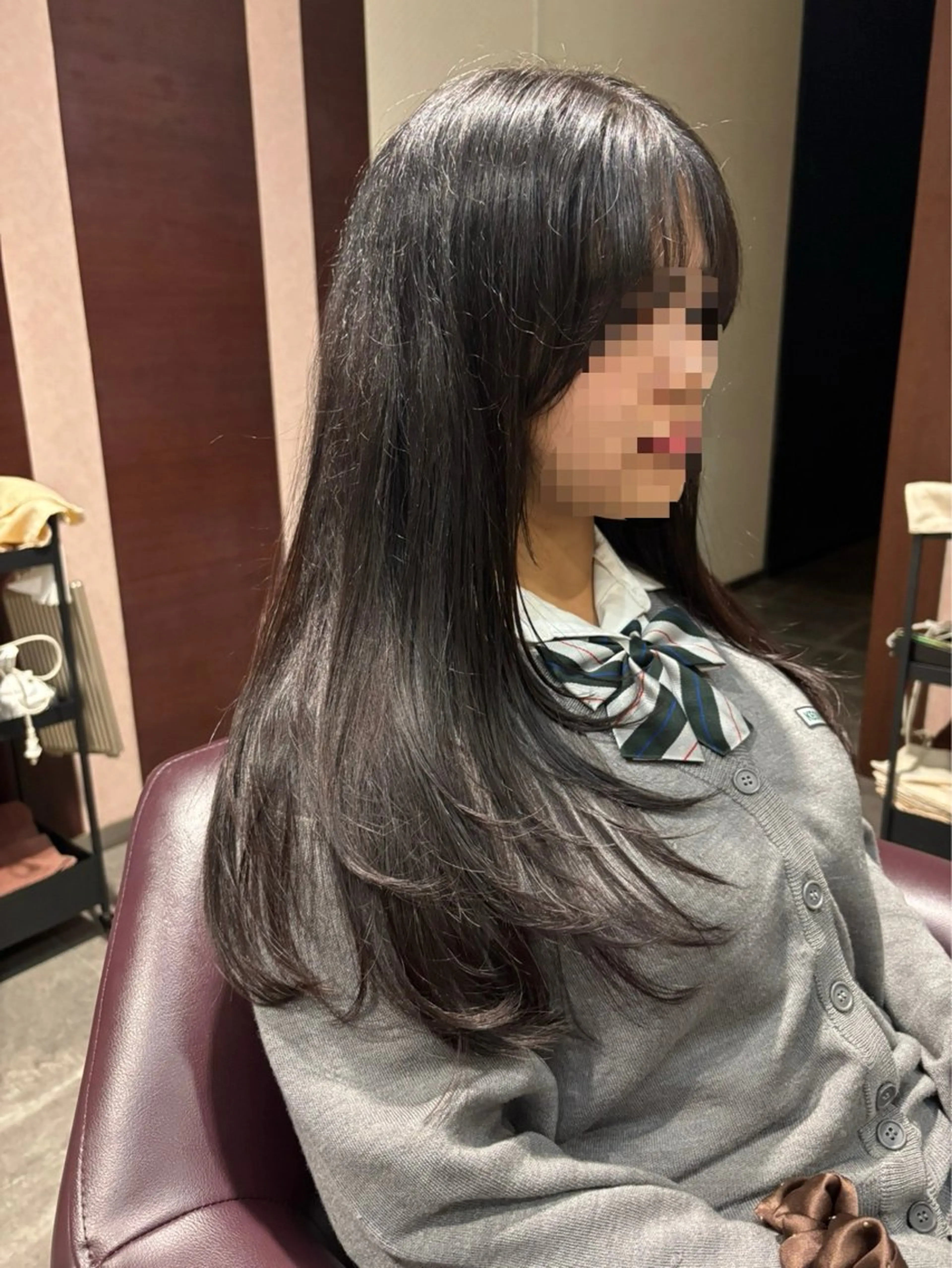 ロング レイヤーカット 大徳 蓮のヘアスタイル