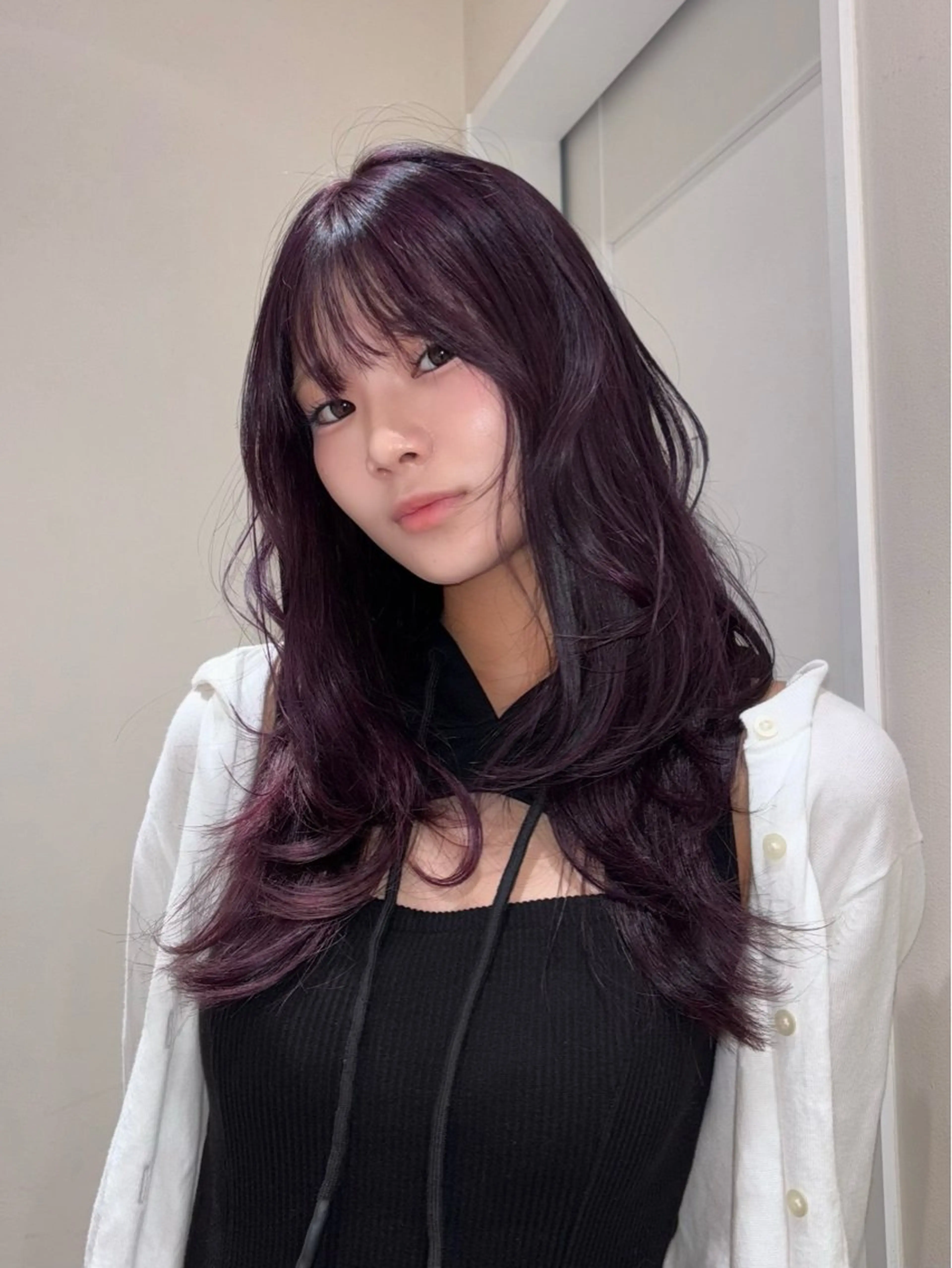 ロング カラー カット ヘアカラー ハイトーン/レイヤー KYOKA🩶のヘアスタイル