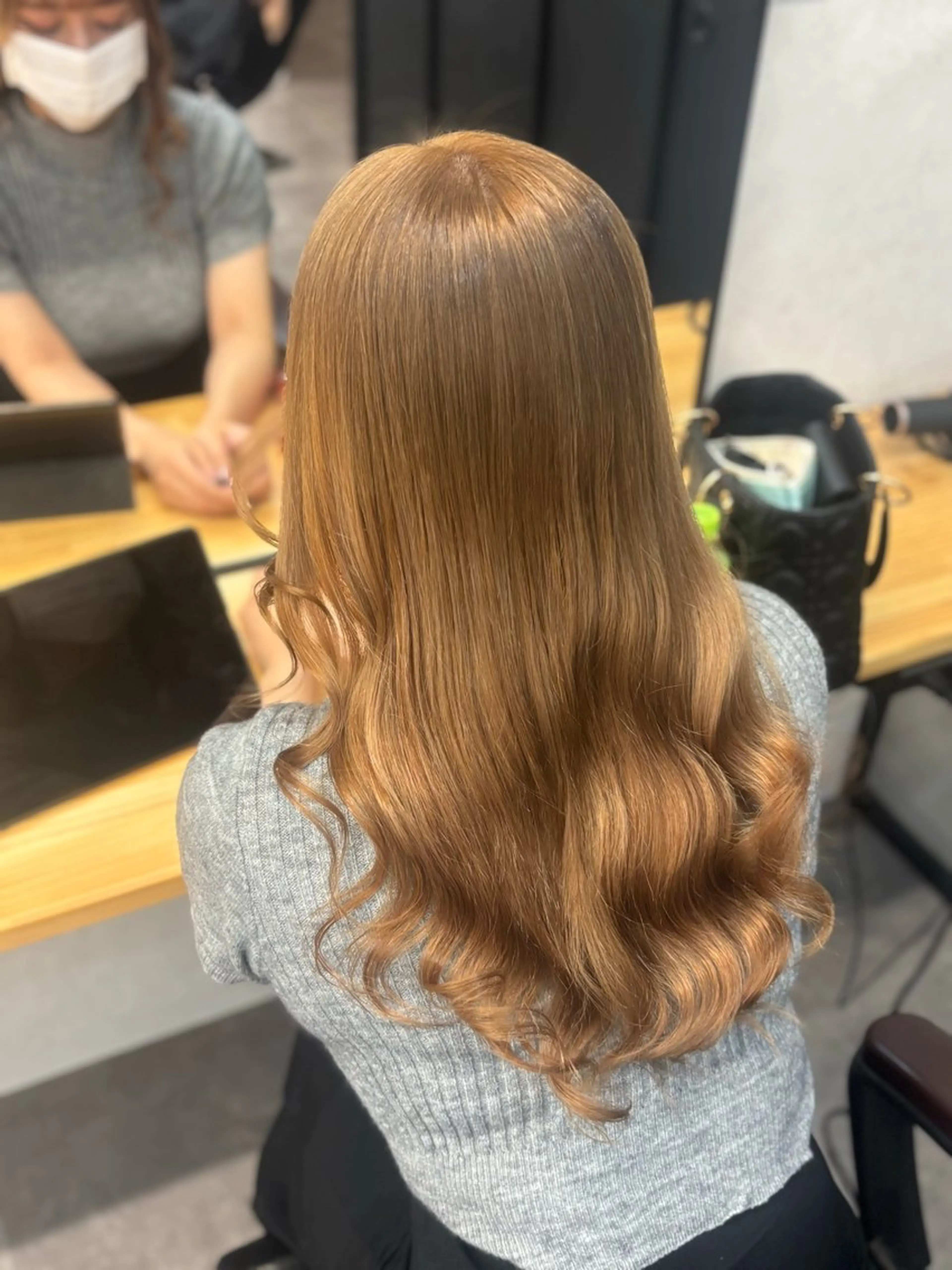 ロング ヘアカラー トリートメント エクステ/心斎橋/ ハイトーン/ミサキのヘアスタイル
